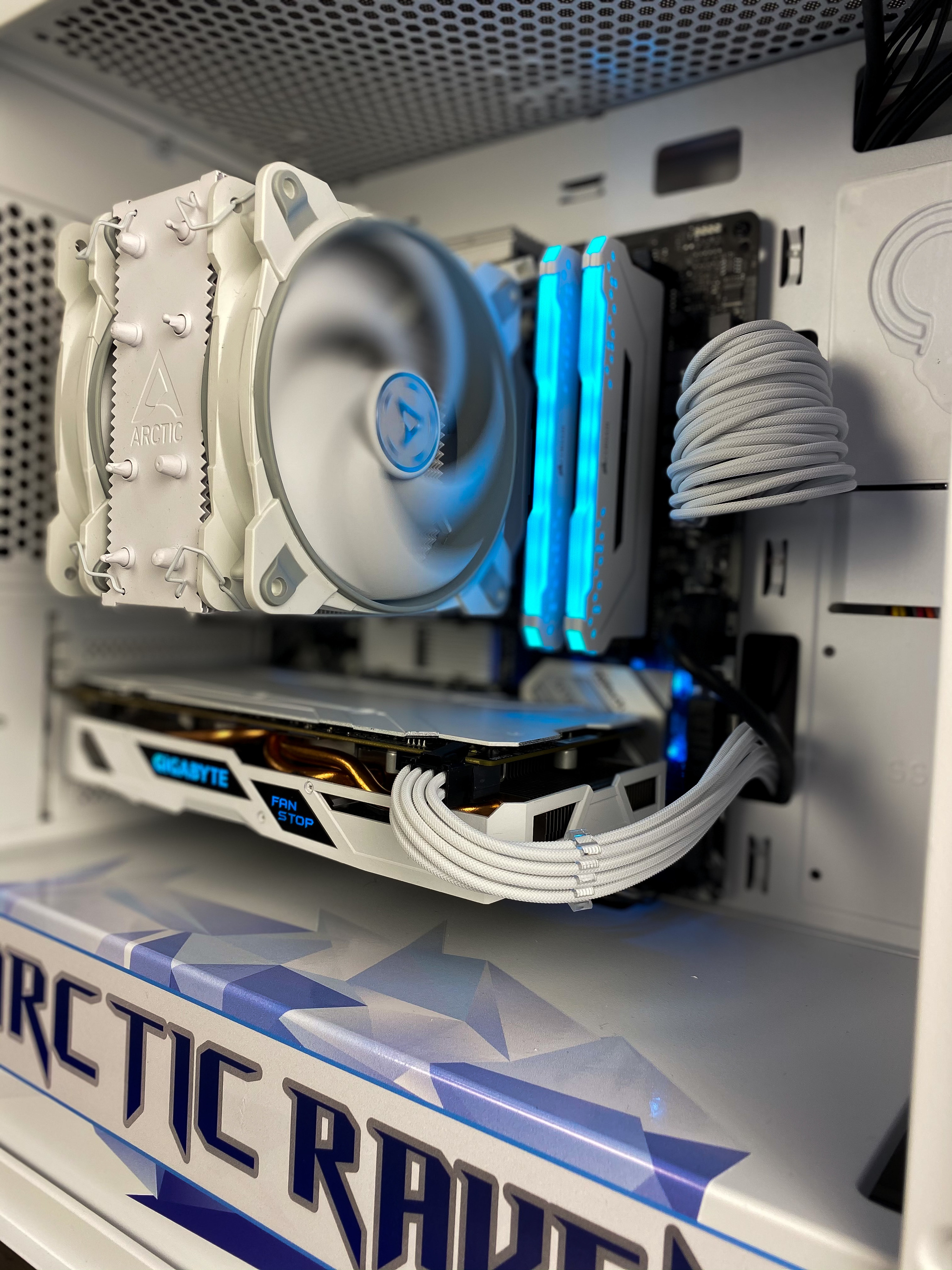 Arctic Raven is an old idea... finally got around to it - My, Assembling your computer, System unit, Modding, AMD, AMD ryzen, Arctic Cooling, Longpost