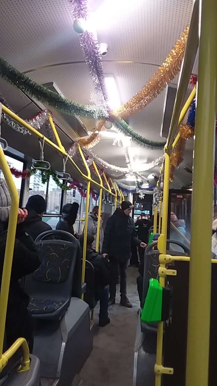 New Year's Trolleybus :) - Trolleybus, New Year, Decoration