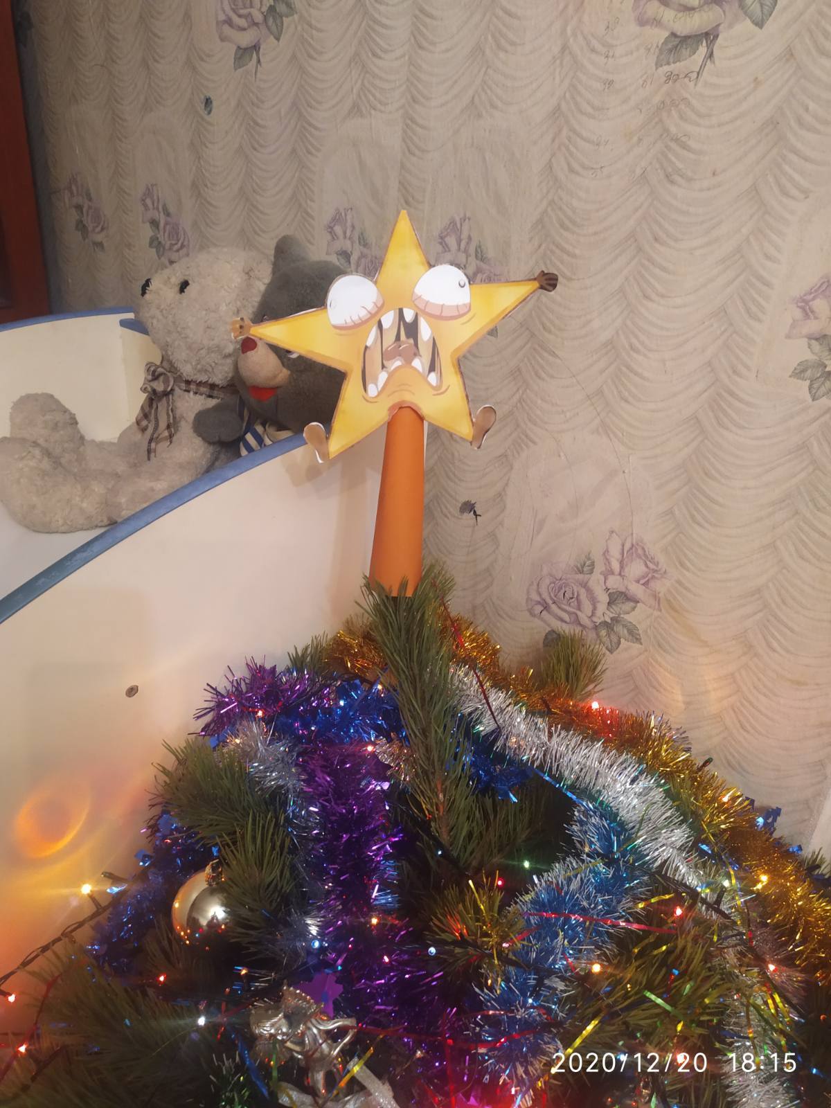 Star - My, New Year, Stars, Decoration, Longpost, Screaming star