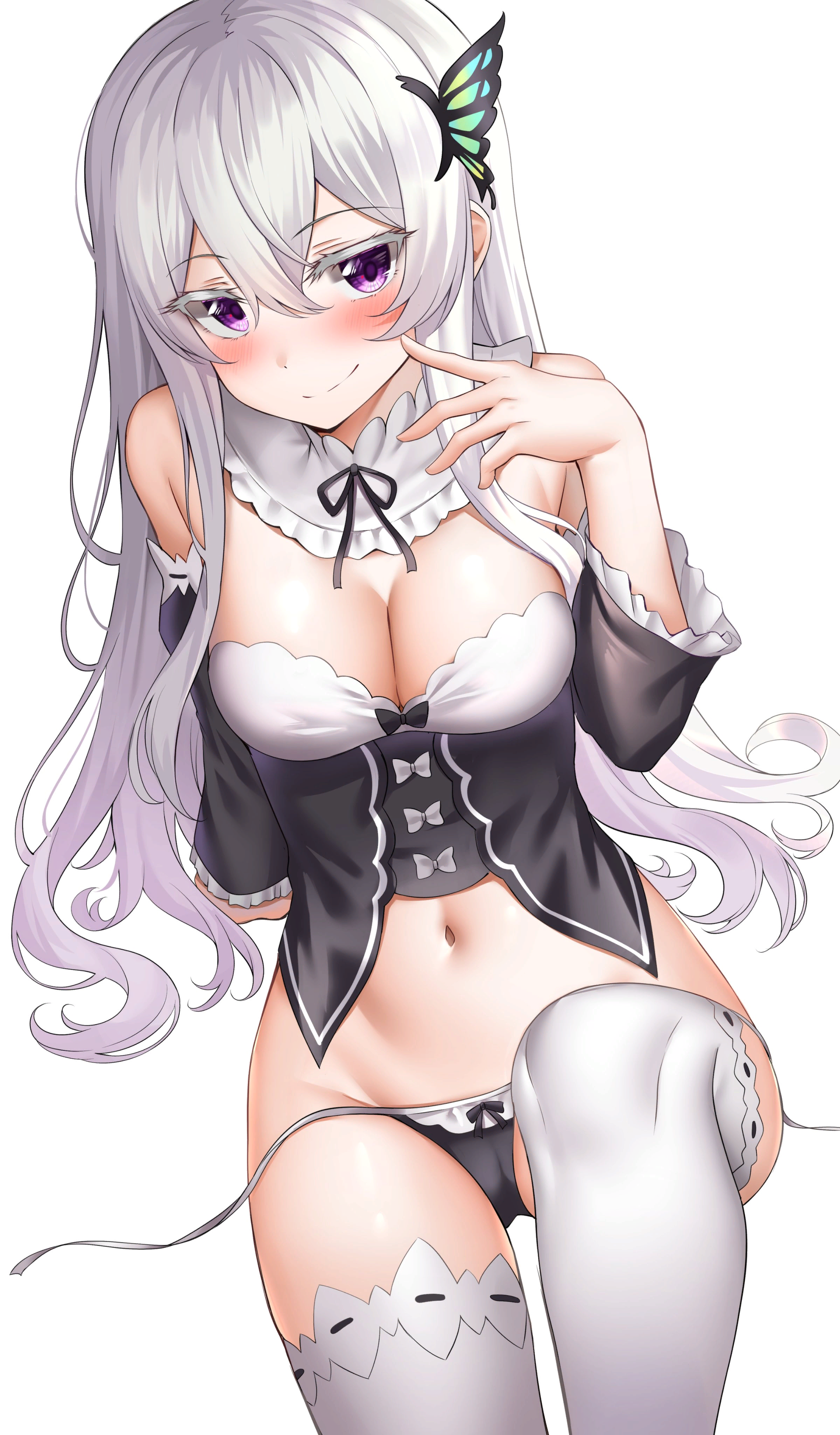 Maid Echidna - NSFW, Re:Zero Kara, Echidna, Anime Art, Аниме, Горничная