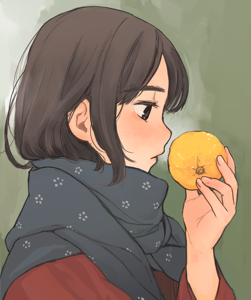 Did you buy it? - Anime, Anime art, Original character, Girls, Tangerines