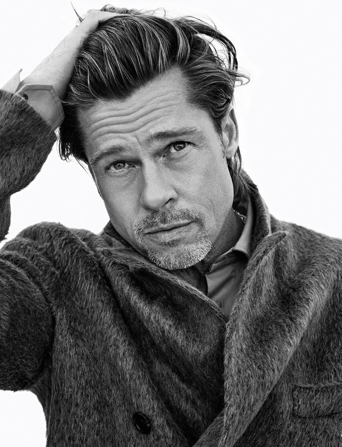 1988 vs 2020, Brad Pitt. Admiring photo post - The photo, Brad Pitt, 80-е, 2020, Retro, Black and white, It Was-It Was, beauty, Actors and actresses, PHOTOSESSION, Longpost