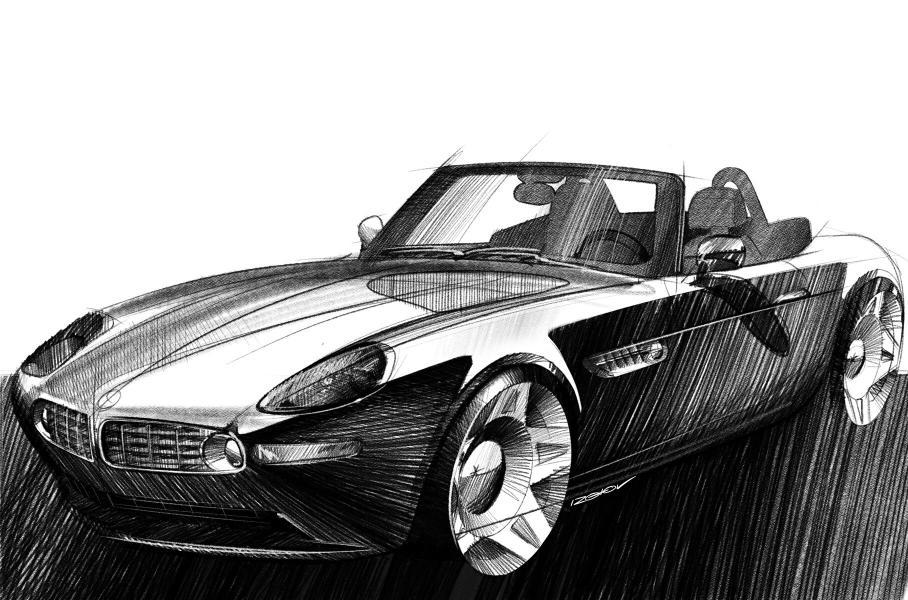 Let's remember the 90s - Retro car, 90th, Graphics, Pencil drawing, Longpost