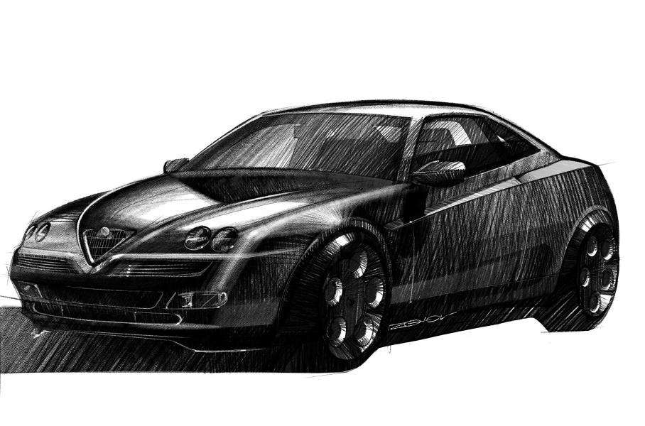 Let's remember the 90s - Retro car, 90th, Graphics, Pencil drawing, Longpost