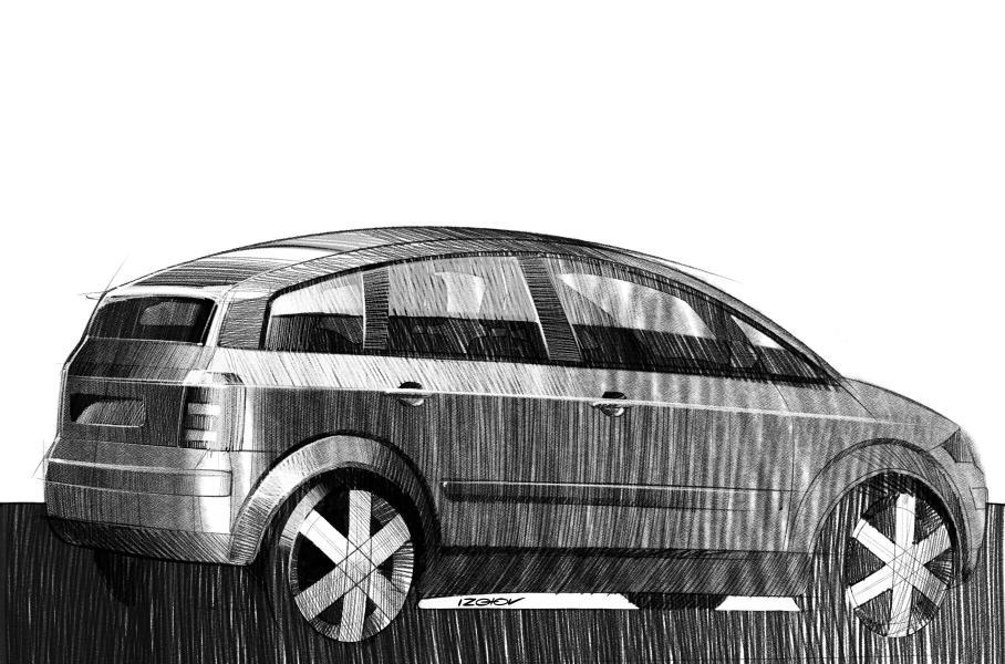 Let's remember the 90s - Retro car, 90th, Graphics, Pencil drawing, Longpost