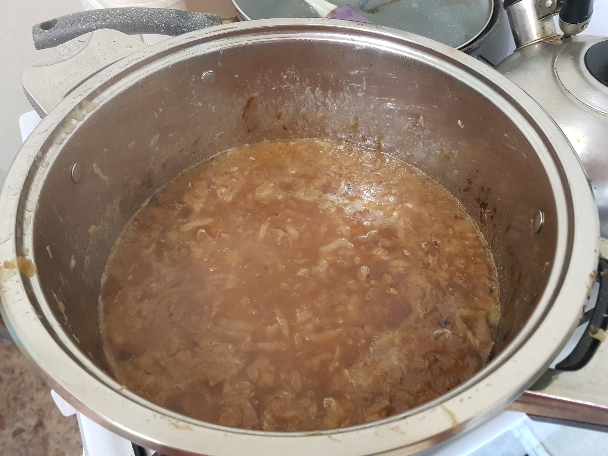 Reply to the post “Onion soup. Another way to stay warm in winter - My, Cooking, Food, Recipe, Soup, Experiment, Reply to post, Longpost