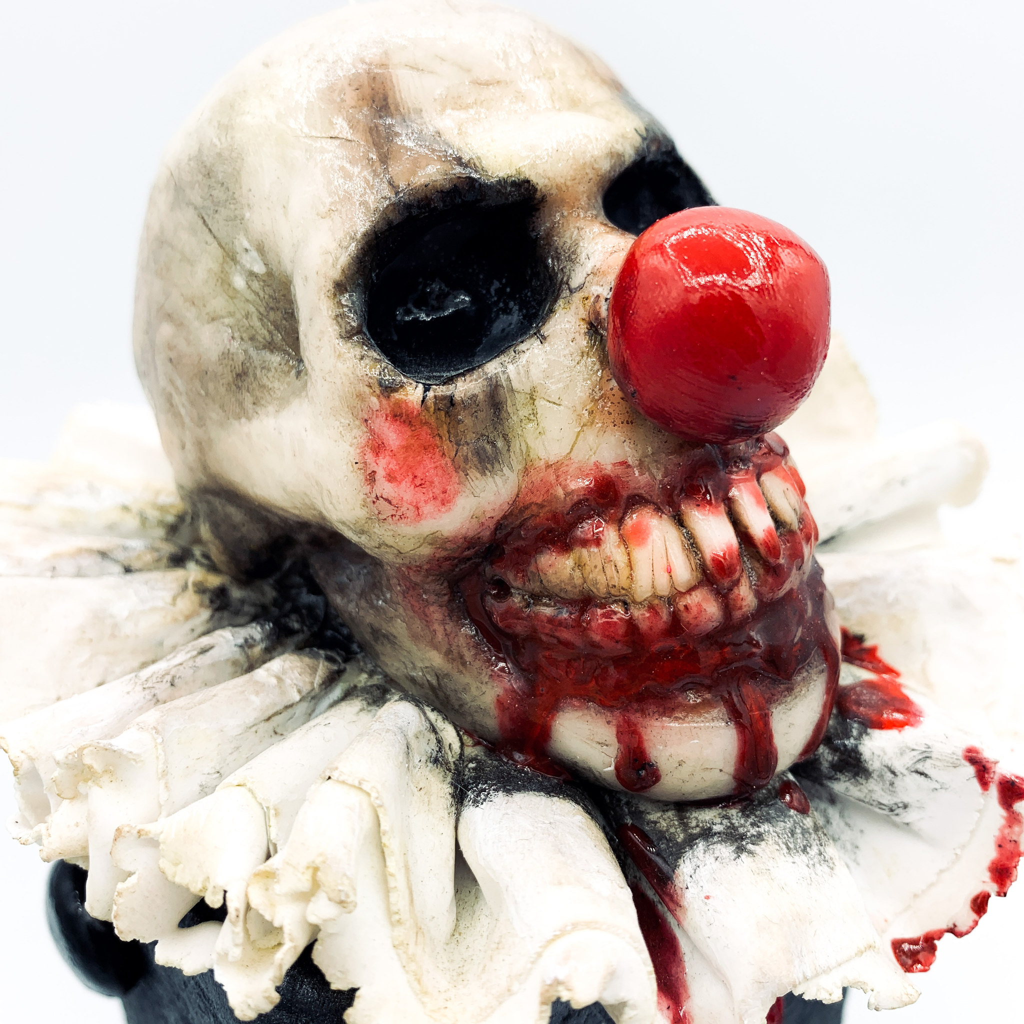 Oh, It! no shit it's not - My, Clown, scary clown, Polymer clay, Artist, Horror, Horror, Handmade, Лепка, Longpost