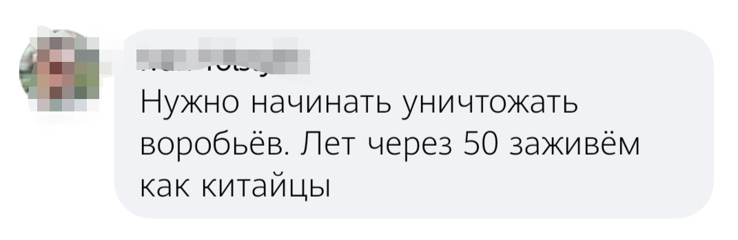 Не грози воробьям попивая сок у себя в квартале - Бан, Комментарии, Толерантность, Воробей, Длиннопост, Скриншот