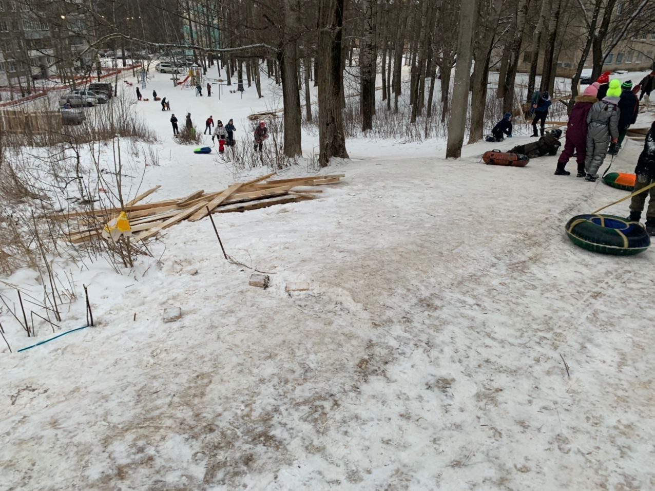 In Kostroma, they are destroying the green zone for the sake of a friendly developer - My, Building, Let's save the trees, The park, Kostroma, Power, Society, Longpost, Negative