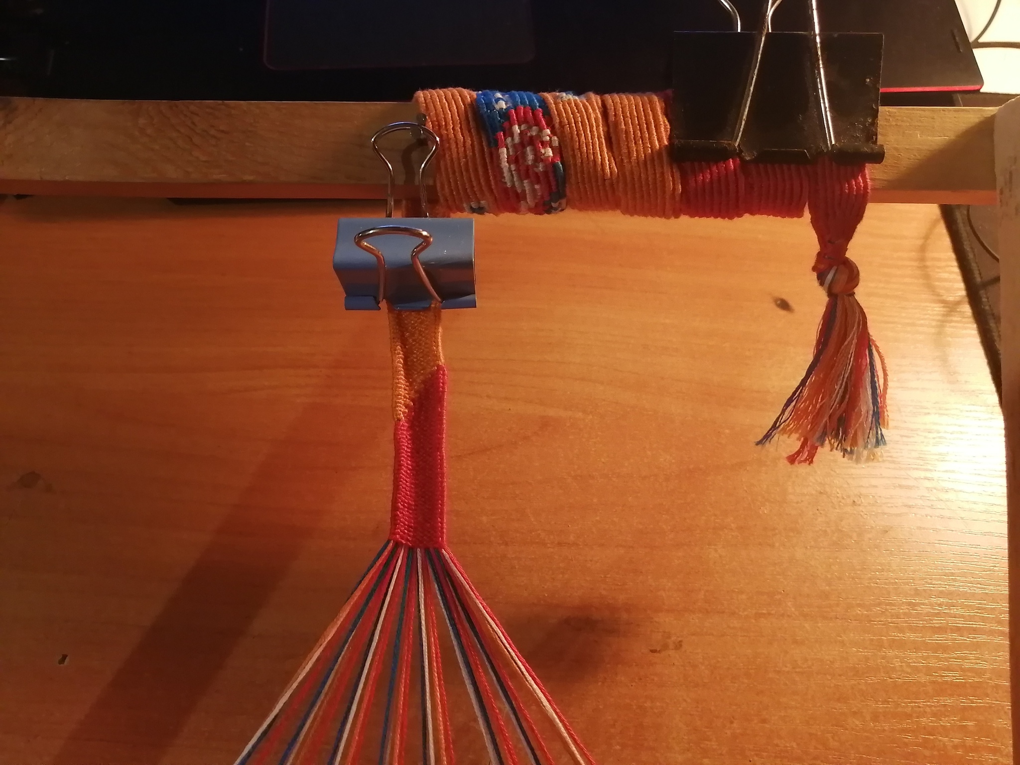 Kumihimo Your Name - My, Anime, Kimi no na wa, Kumihimo, Weaving, Braided cord, Needlework, Needlework with process, Red thread of fate, GIF, Video, Longpost