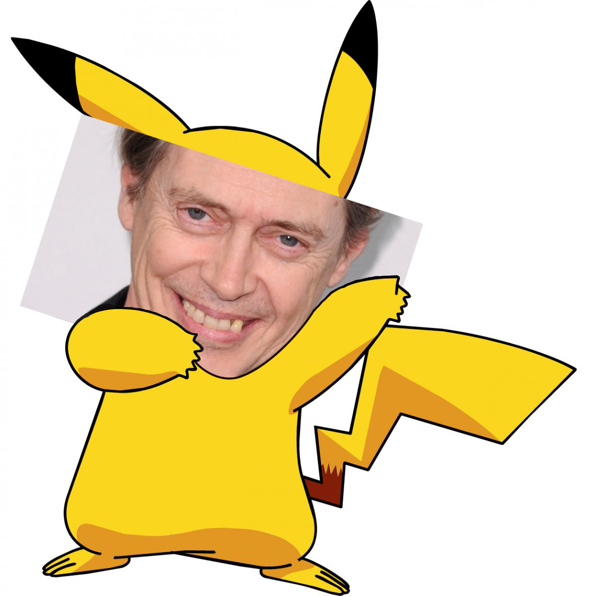 No politics, just Pica Buscemi! - My, Steve Buscemi, Pikachu, Anime, Pokemon