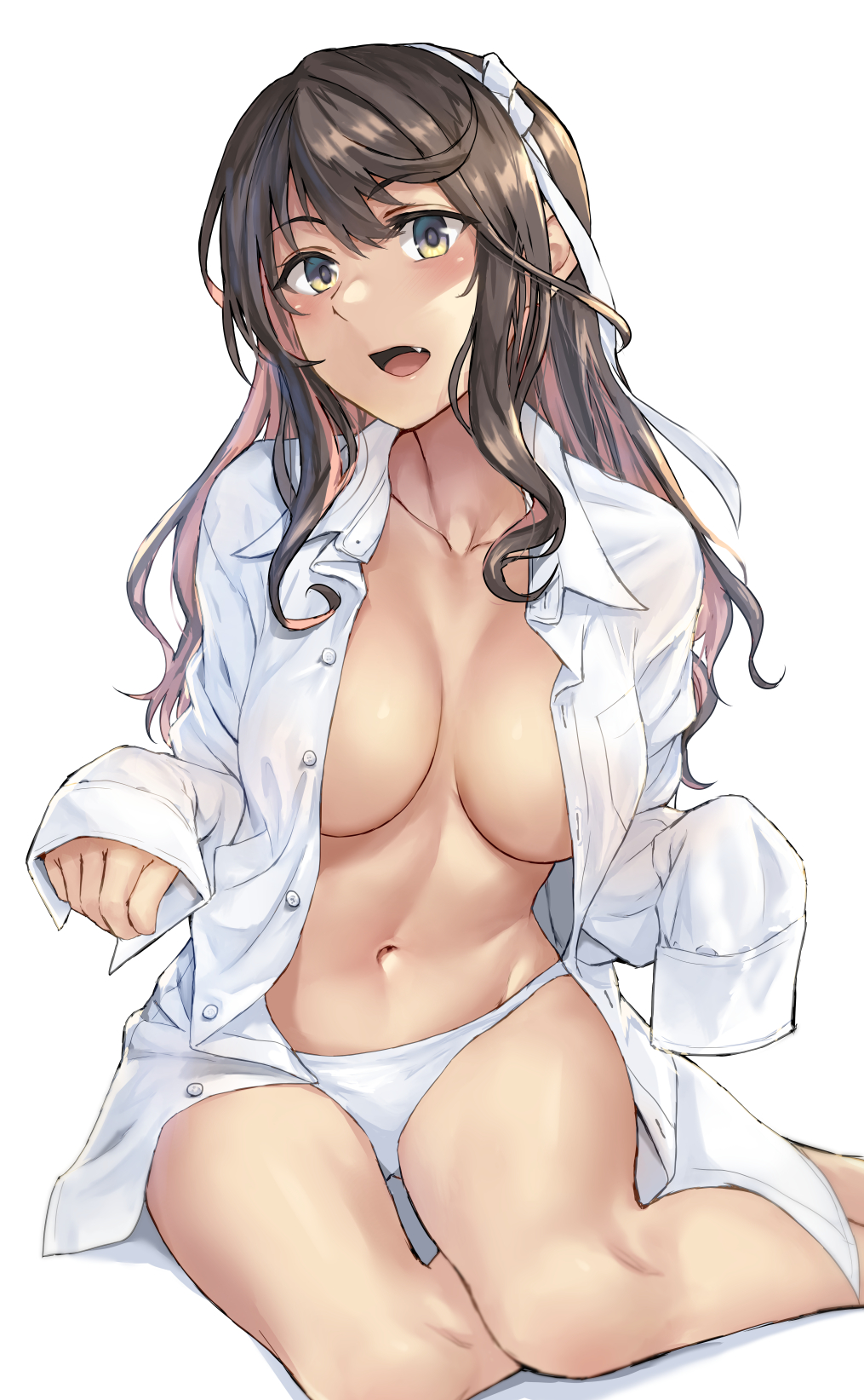 Naganami - NSFW, Kantai collection, Naganami, Anime, Anime art, Boobs, Pantsu