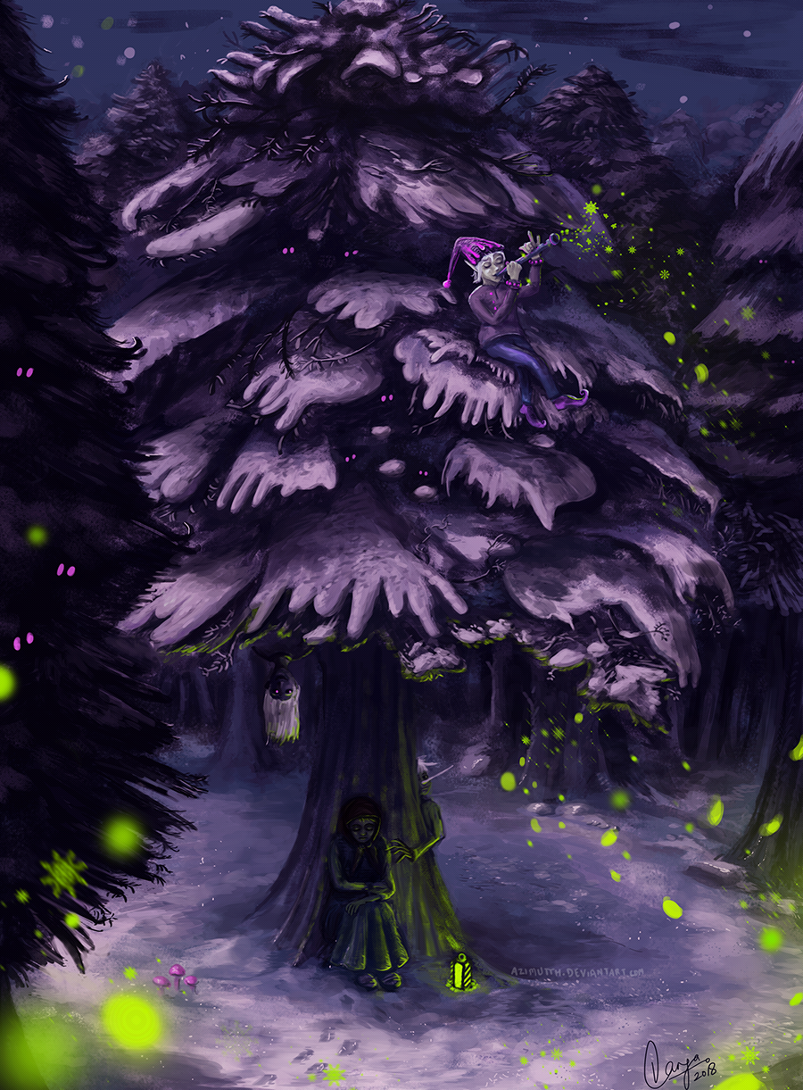 Morozko - Art, Deviantart, Drawing, Mystic, Forest