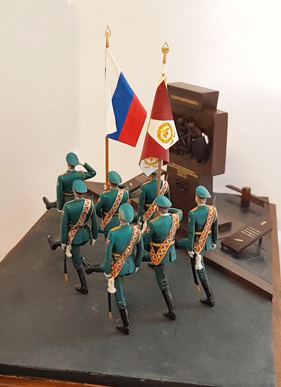 Dedicated to the feat of graduates... - My, Rosgvardia, Figurines, Longpost