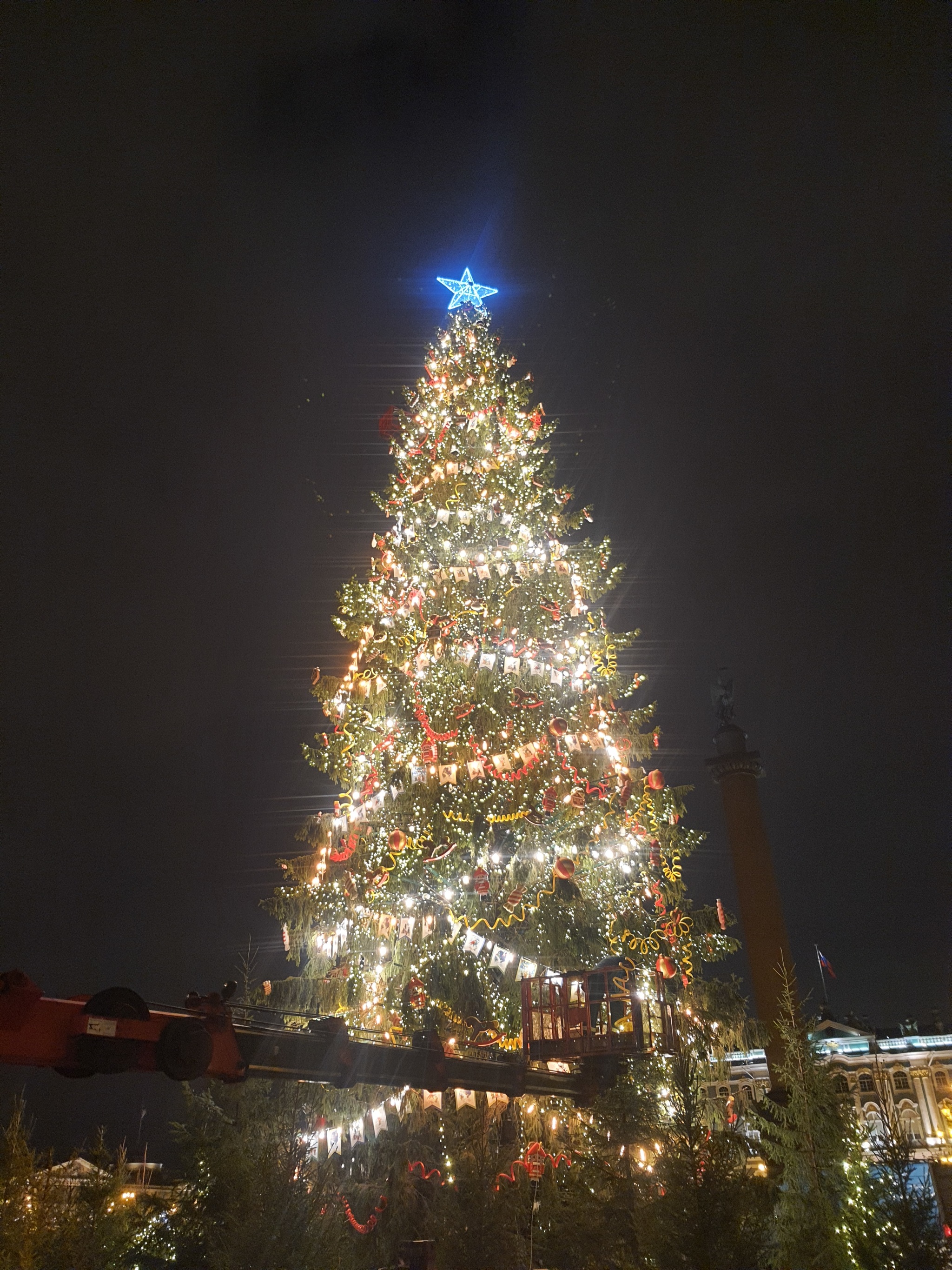 Walk around St. Petersburg. New Year's. Continuation. Christmas tree and what's around - My, Saint Petersburg, New Year, Mood, Christmas trees, Longpost