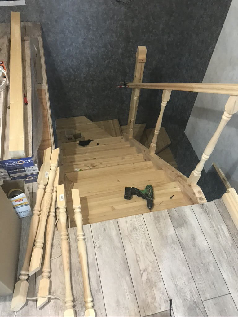 DIY staircase (part two) - My, Stairs, With your own hands, Longpost, Needlework with process