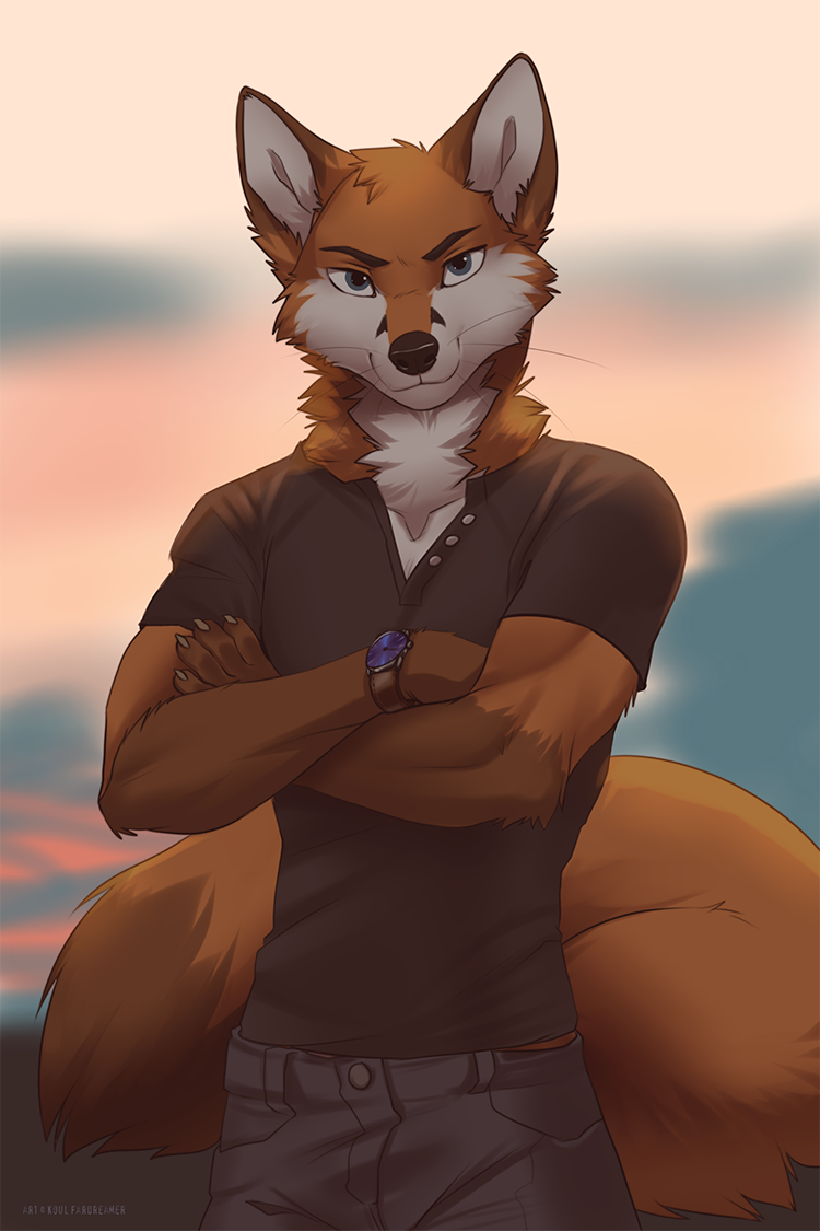 Scott - Furry, Furry art, Furry fox, Furry edge, Koul fardreamer, Longpost