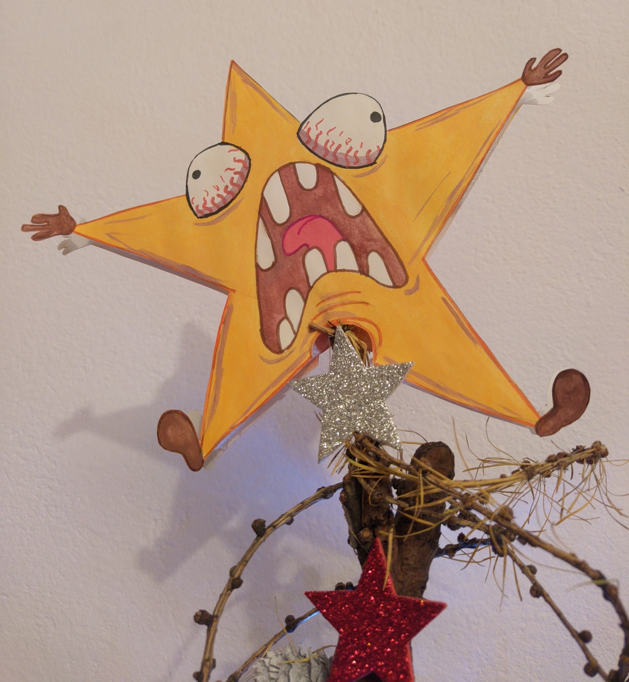 Звезда на елку для праздничного украшения: как сделать атрибуты своими руками из подручных средств