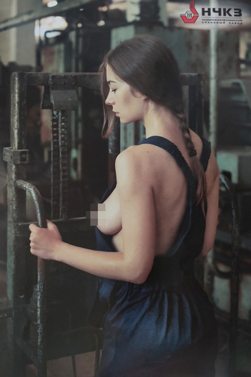 Crane operators - NSFW, The photo, Girls, Erotic, Factory, Traditions, Longpost