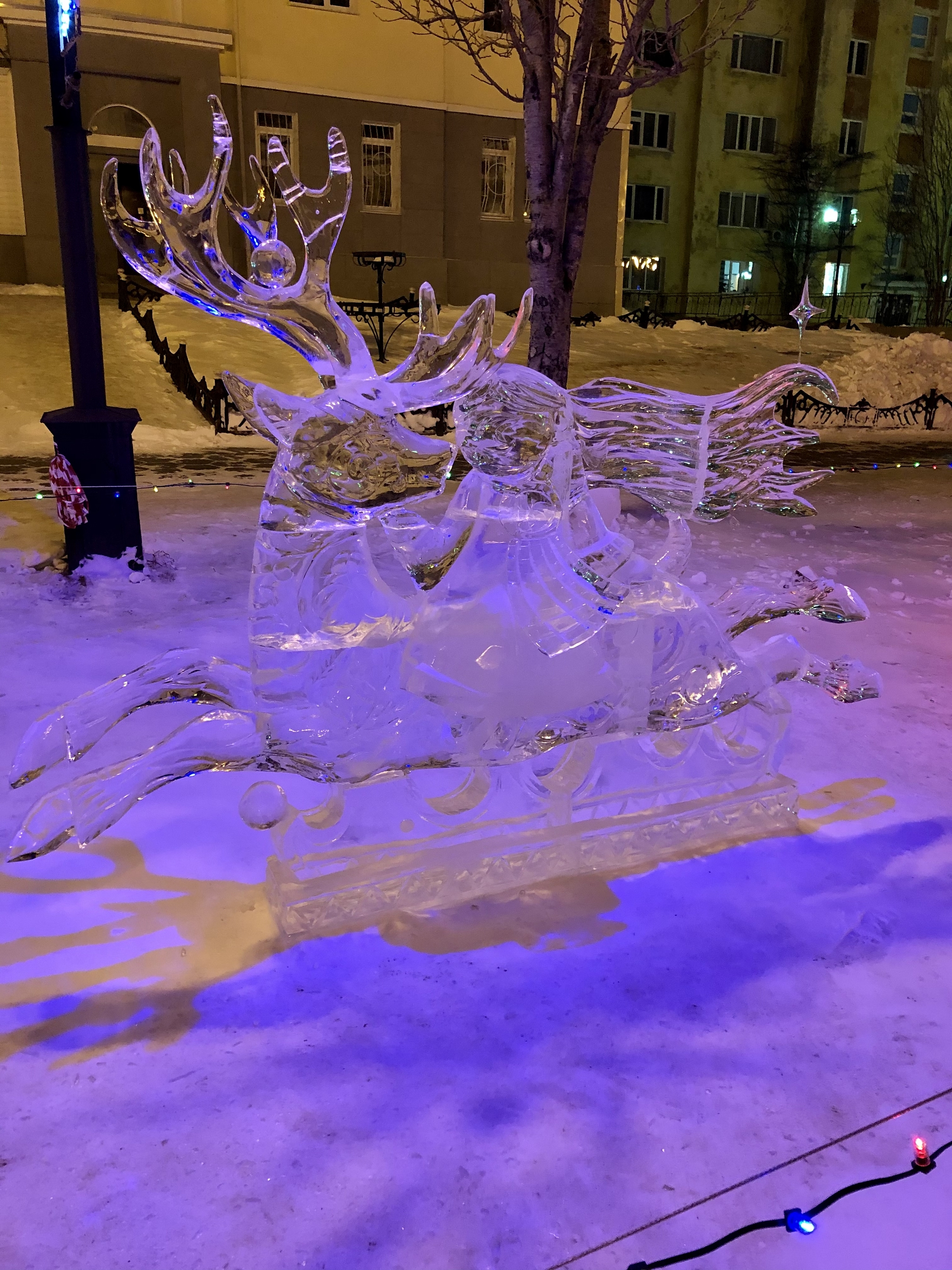 Ice sculptures. Magadan - My, Magadan, Winter, Longpost, Art, Art, Ice