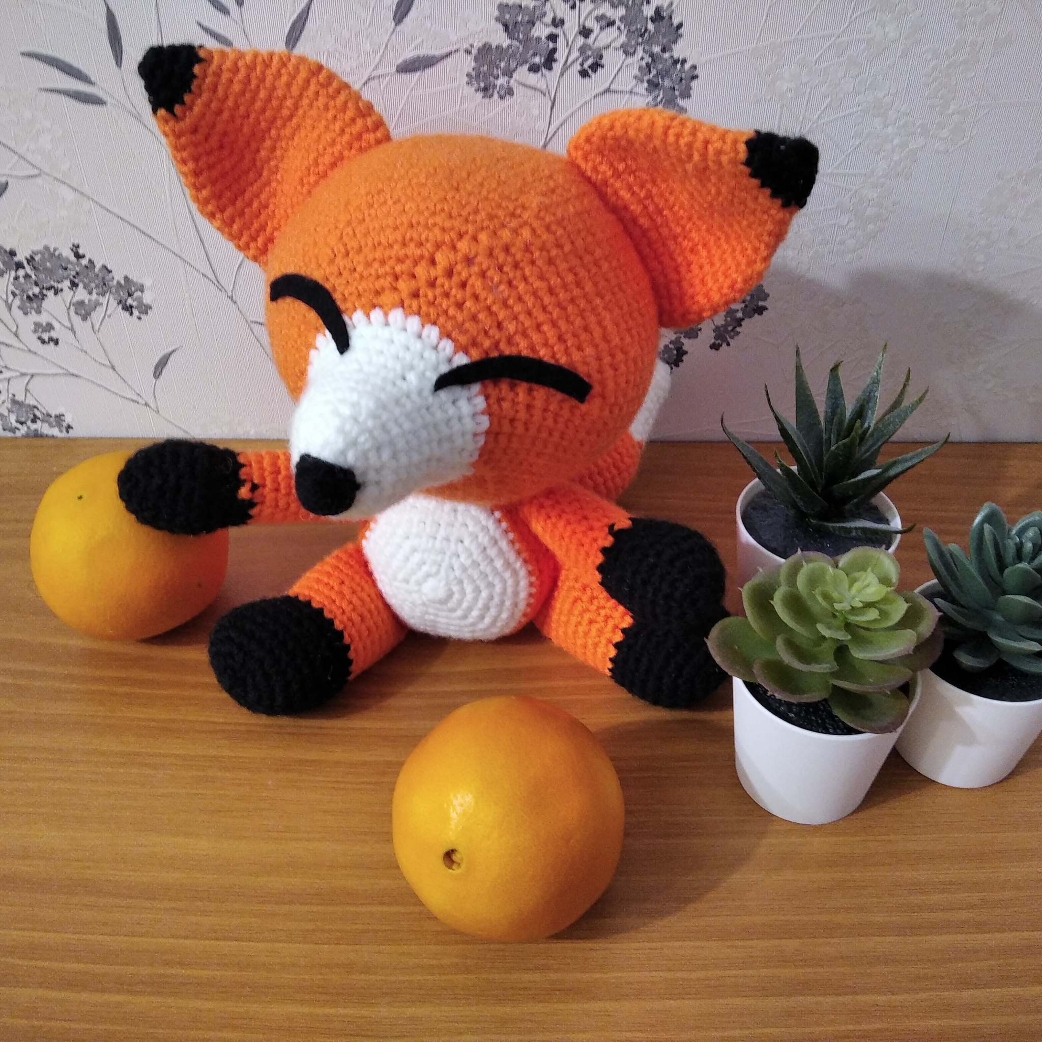 Lisets and Medvel - My, Amigurumi, Fox, Crochet, The Bears, Longpost