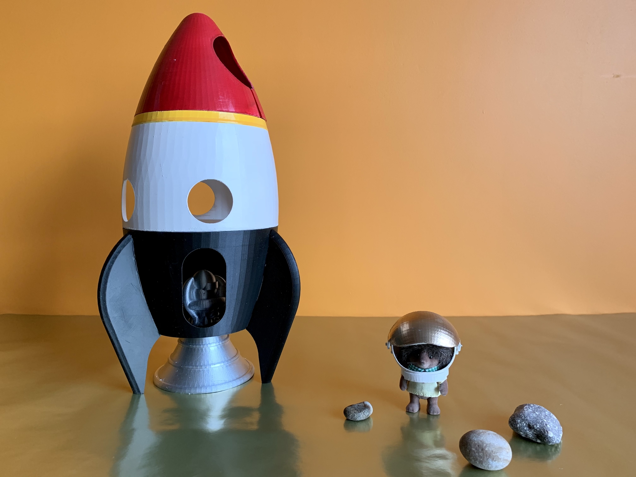 House - vintage rocket - My, Toys, Rocket, 3D печать, Longpost