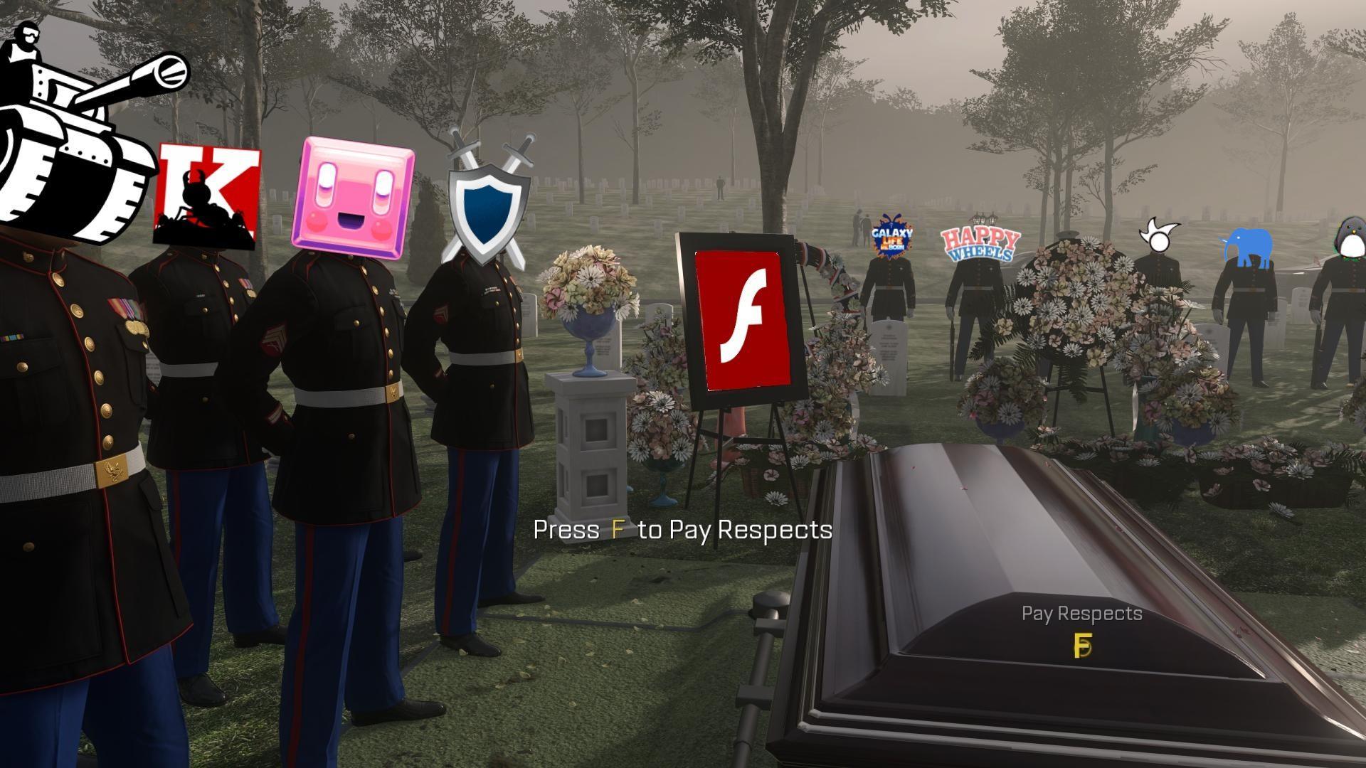 Press F to pay respects | Пикабу