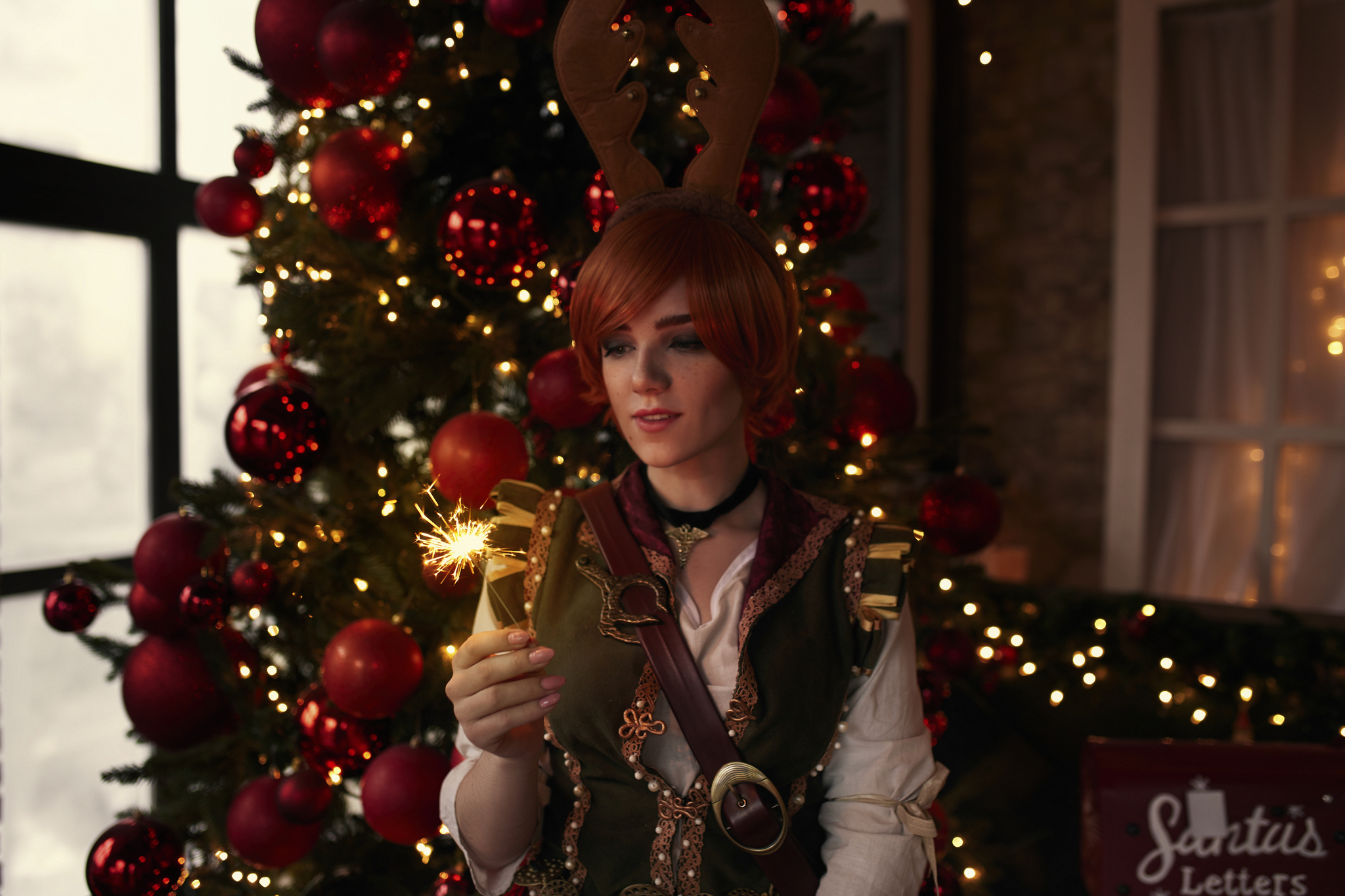 New Year's photo shoot of Priscilla and Shani - My, Shani, Witcher, The Witcher 3: Wild Hunt, New Year, Cosplay, Longpost