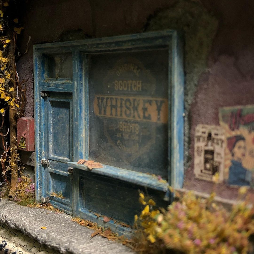 3d картина Whiskey Shop - Моё, Картина, Моделизм, Творчество, Хобби, Диорама, Своими руками, Длиннопост