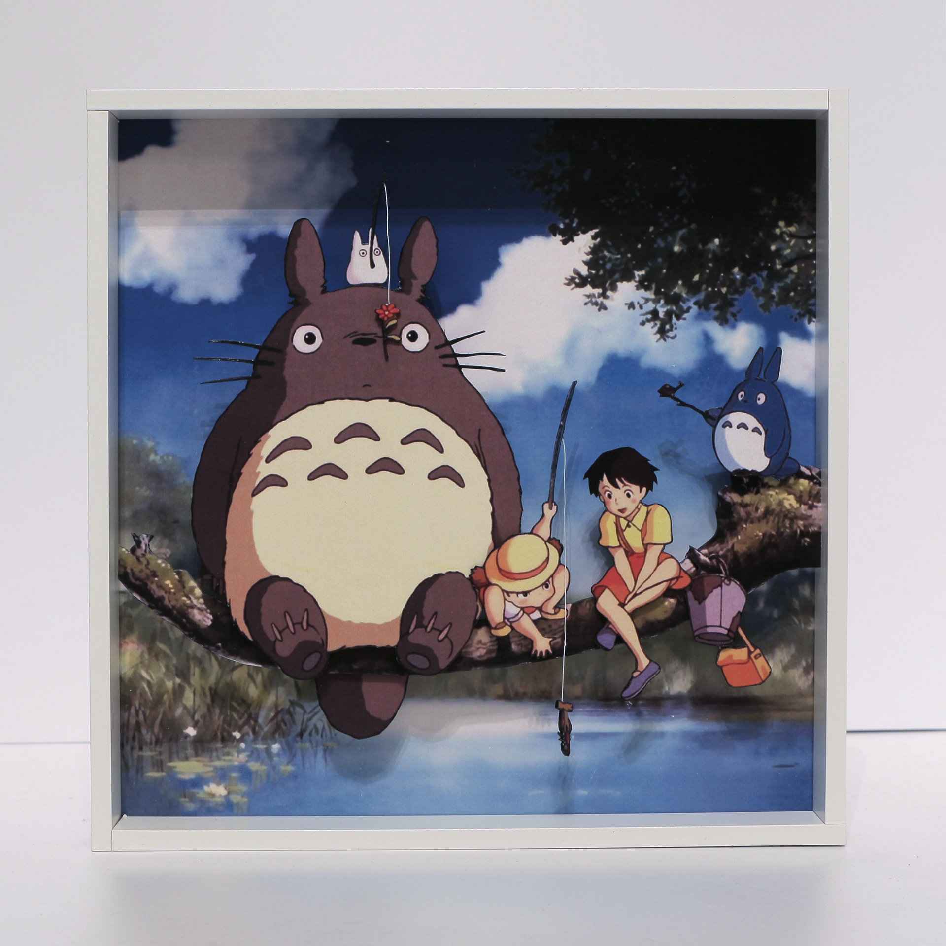 Diorama Tonari no Totoro - My, Diorama, With your own hands, Needlework without process, Needlework, Hayao Miyazaki, Totoro, Cartoons, Longpost