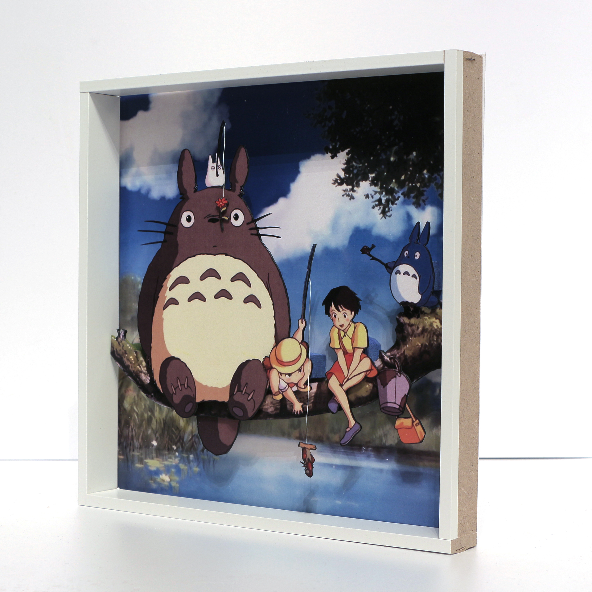 Diorama Tonari no Totoro - My, Diorama, With your own hands, Needlework without process, Needlework, Hayao Miyazaki, Totoro, Cartoons, Longpost