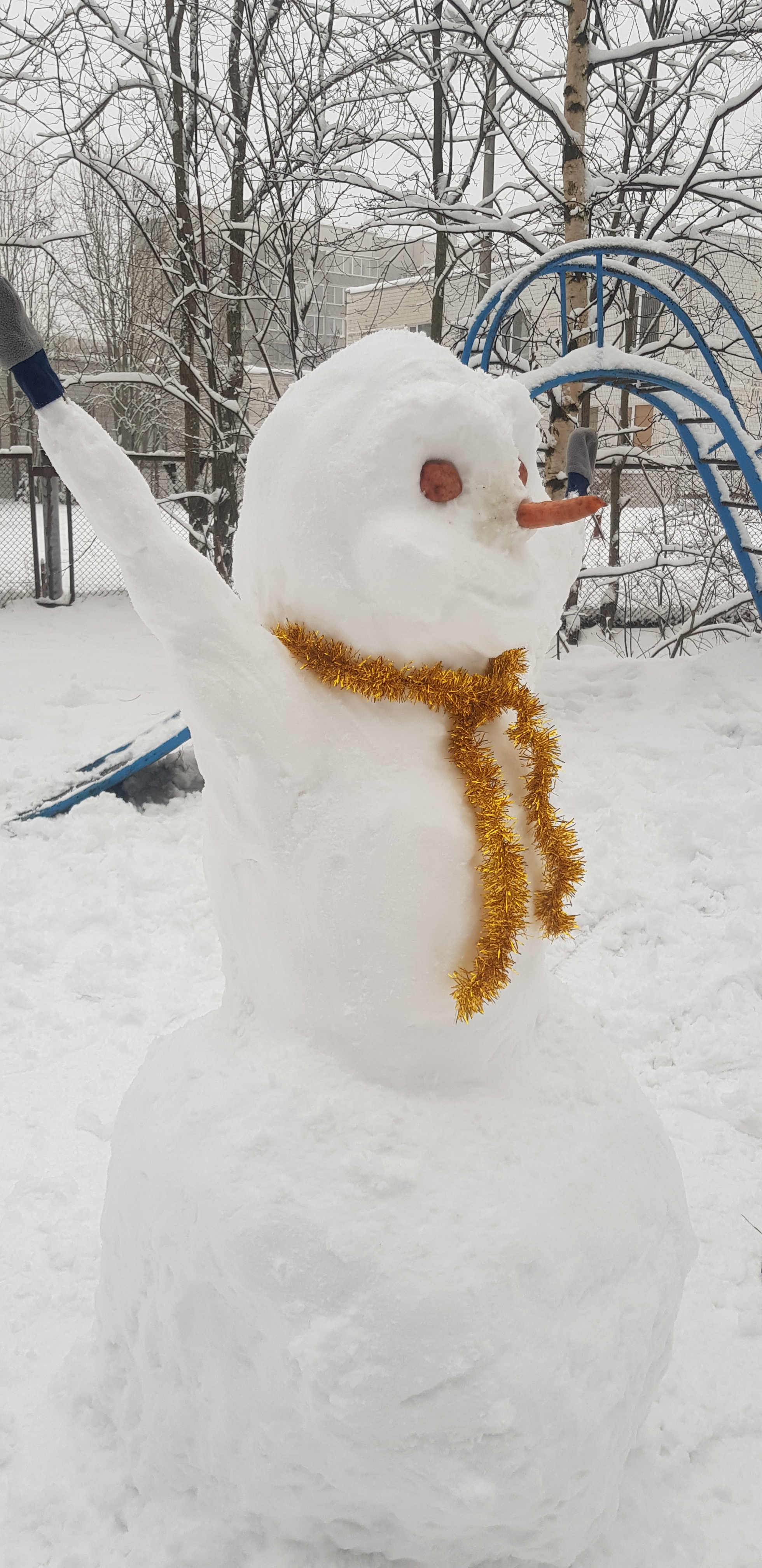 My snowman - My, snowman, New Year, Longpost, With your own hands