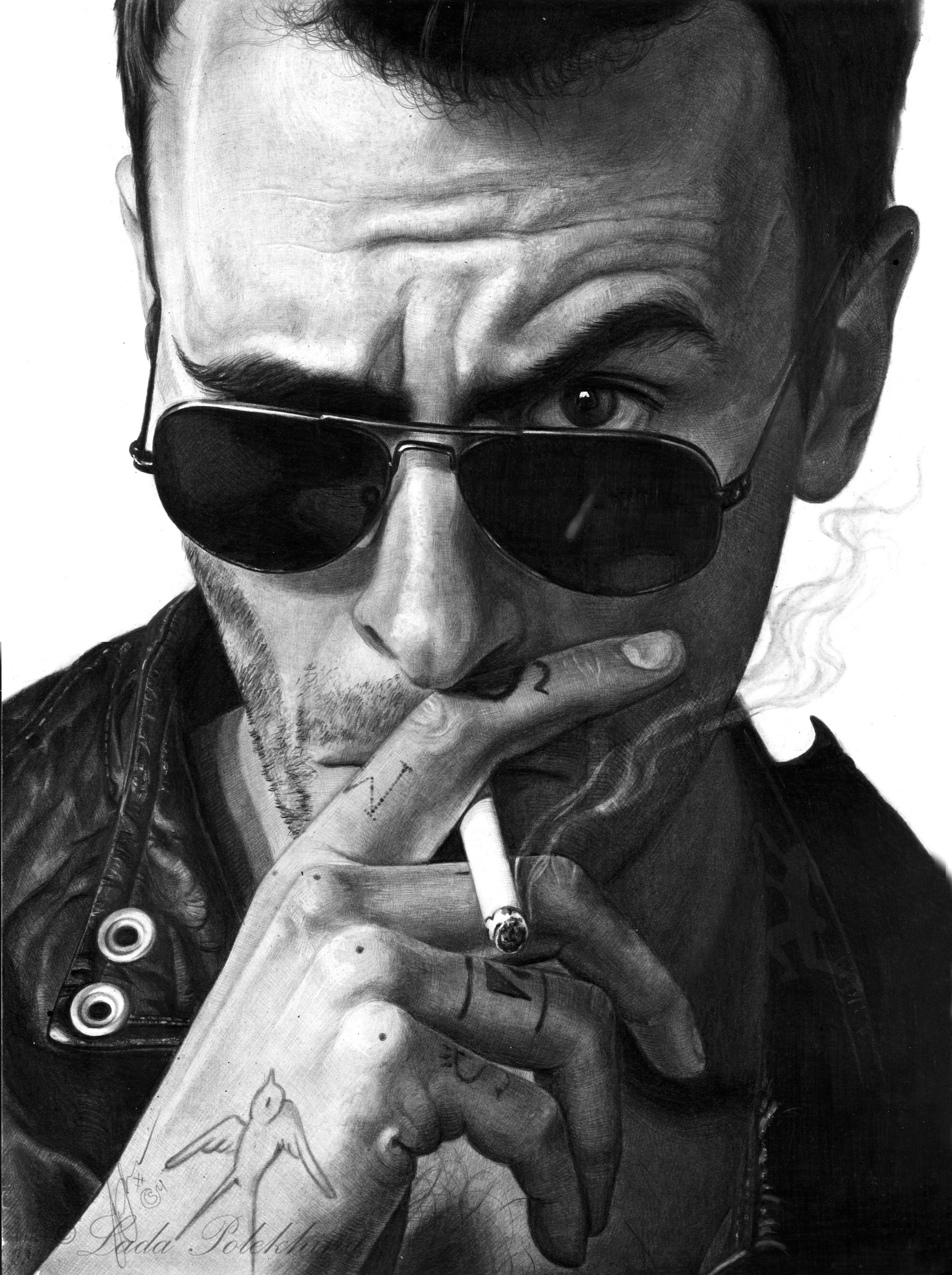 Portrait with a simple pencil. Cassidy - My, Drawing, Portrait, Vampires, Preacher, Celebrities, Actors and actresses, Graphics, Joseph Gilgan, TV series preacher, Simple pencil