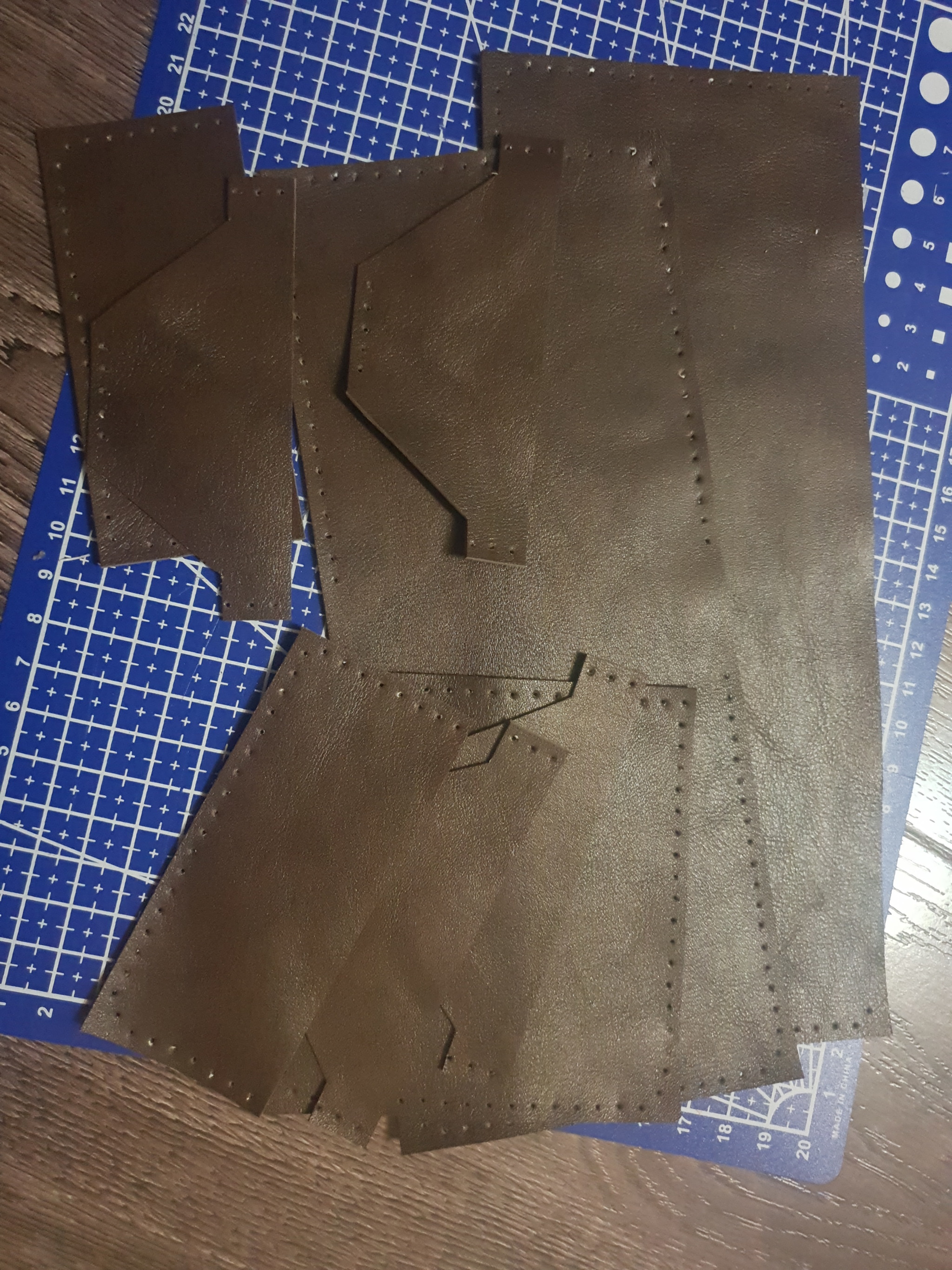 How I started sewing leather goods - My, Leather products, Needlework, Longpost, Leather craft, Mat