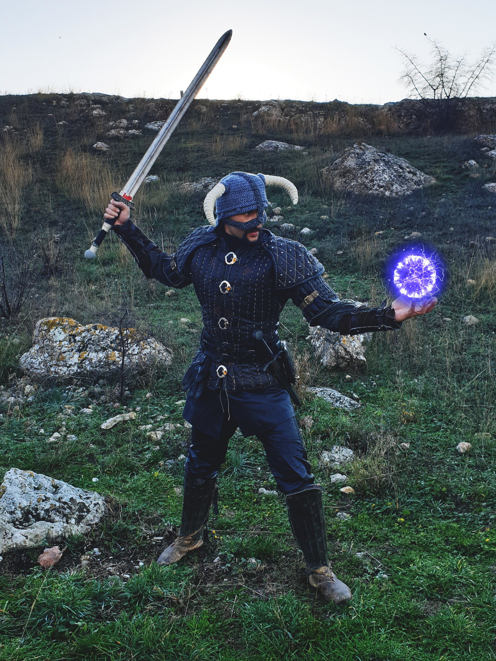 Crochet Dovahkiin helmet - My, Needlework without process, Crochet, The elder scrolls, The Elder Scrolls V: Skyrim, Dovahkiin, Helmet, Longpost