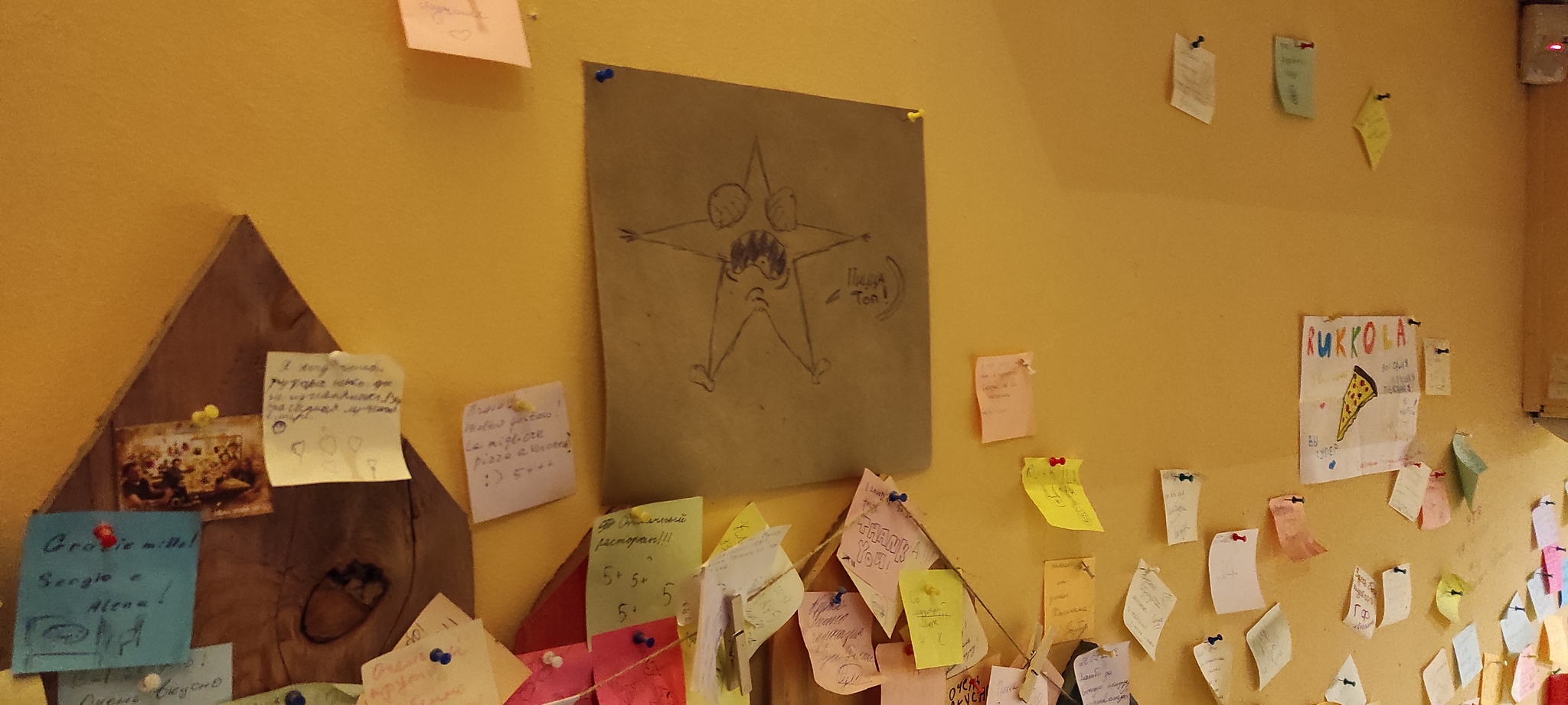 Pizzeria, Voronezh - My, Screaming star, Pizzeria, Drawing