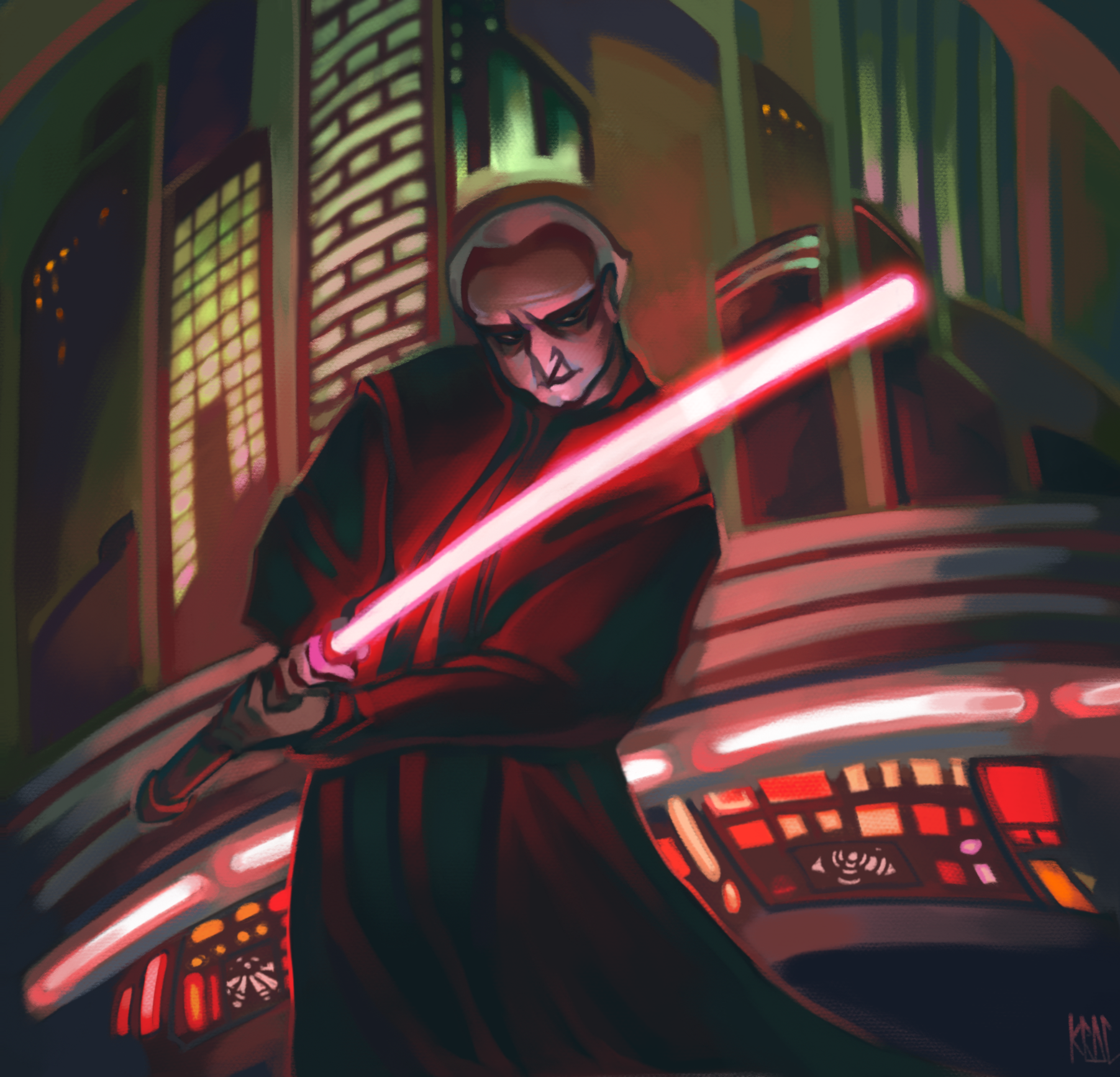 I am the senate - My, Digital, Art, Star Wars, Star Wars III: Revenge of the Sith, Emperor Palpatine