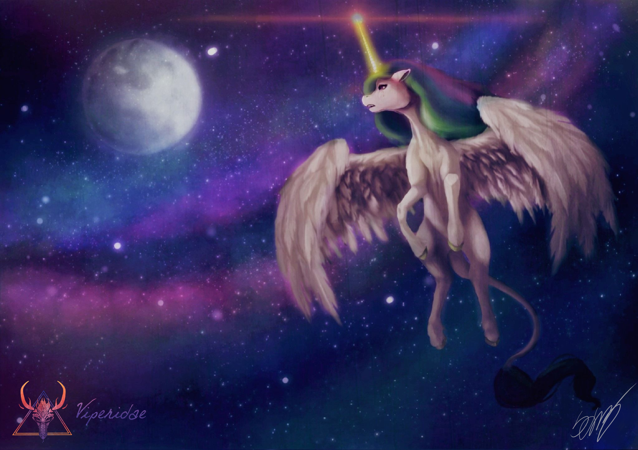 Celestia sorrow - My little pony, Princess celestia, Viperidaegraphics