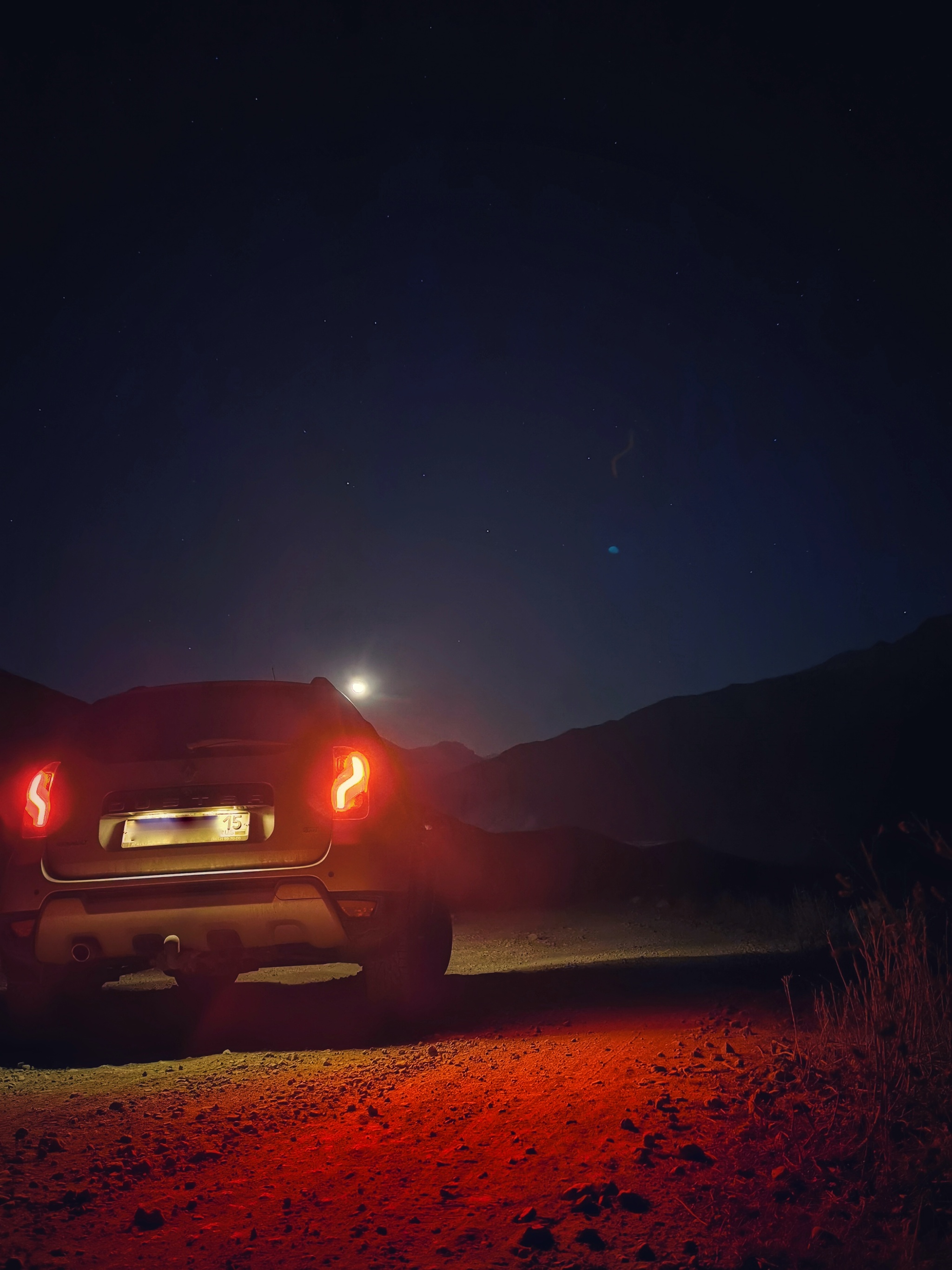 Night in the mountains of Alanya - My, Mobile photography, Stars, Starry sky, Photo on sneaker, The mountains, Night, North Ossetia Alania, Fiagdon, Longpost