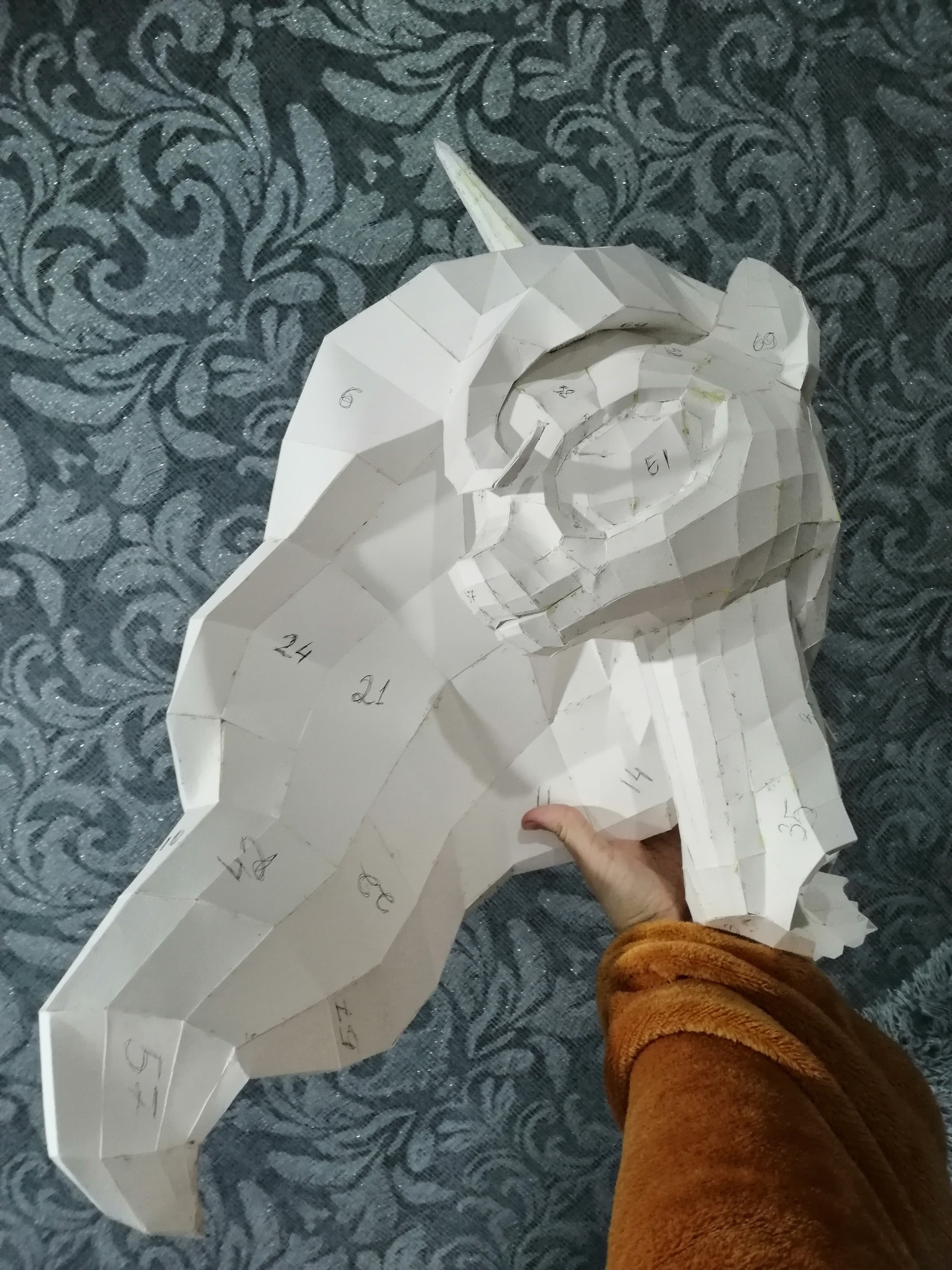 Принцесса Луна - Моё, Papercraft, My Little Pony, Рукоделие без процесса, Своими руками, Изделия из бумаги, Длиннопост, Princess Luna