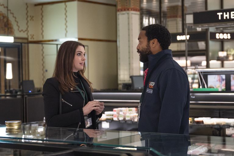 Anne Hathaway and Chiwetel Ejiofor in the first shot of the heist film Quarantine - Doug Lyman, Ann Hataway, Chiwetel Ejiofor, Robbery, Pandemic