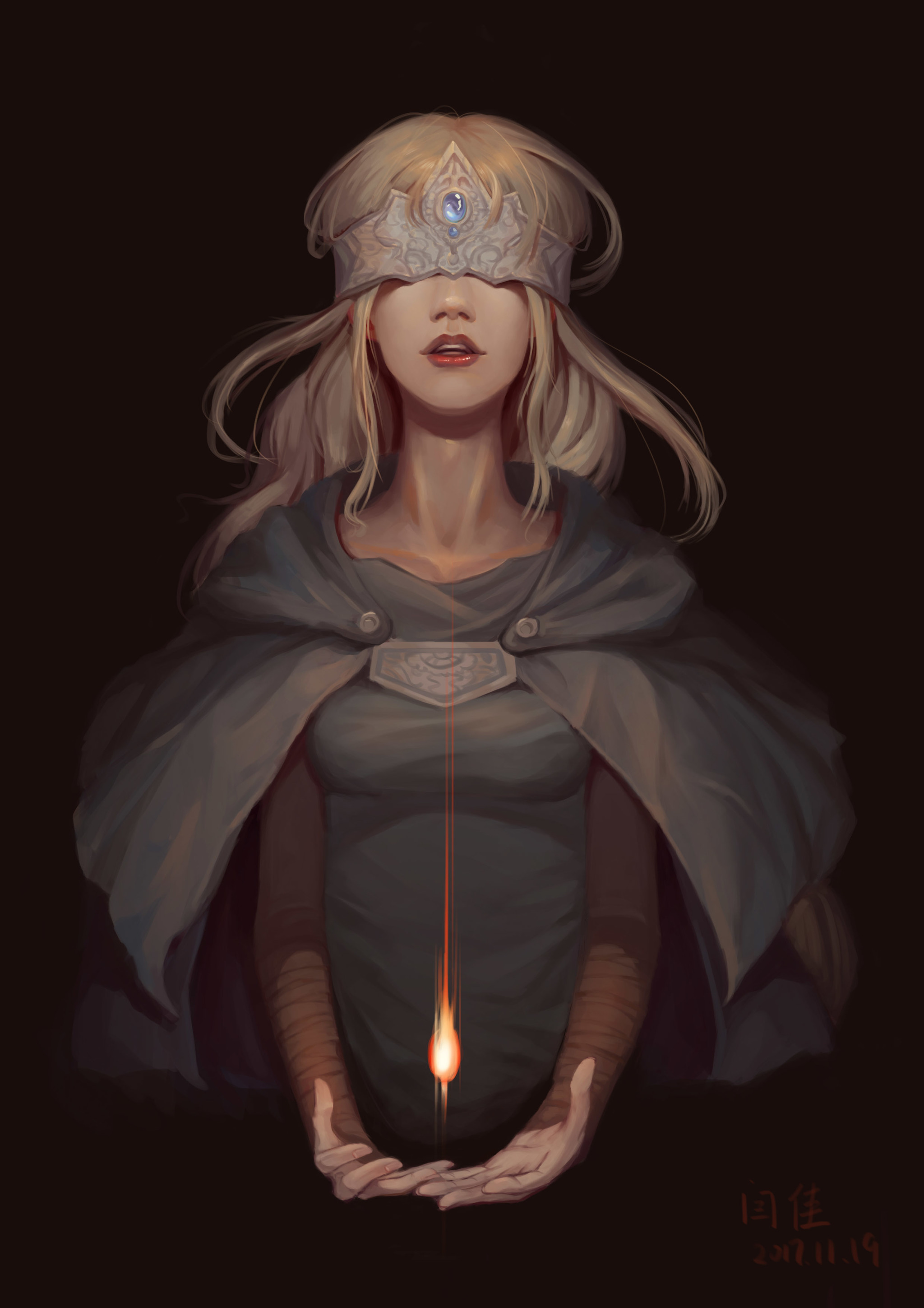 Fire Keeper - Drawing, Dark souls, Dark souls 3, Fire keeper, Art