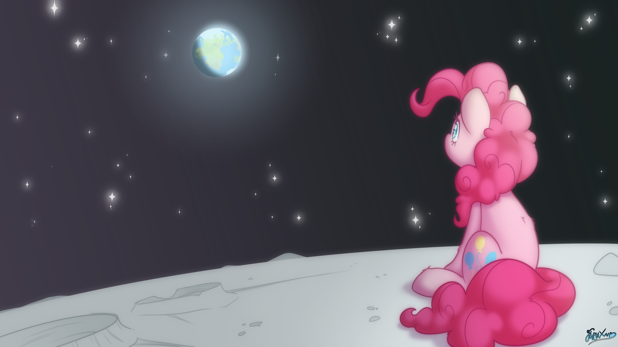 There lived two ponies... - My little pony, Pinkie pie, Fluffyxai