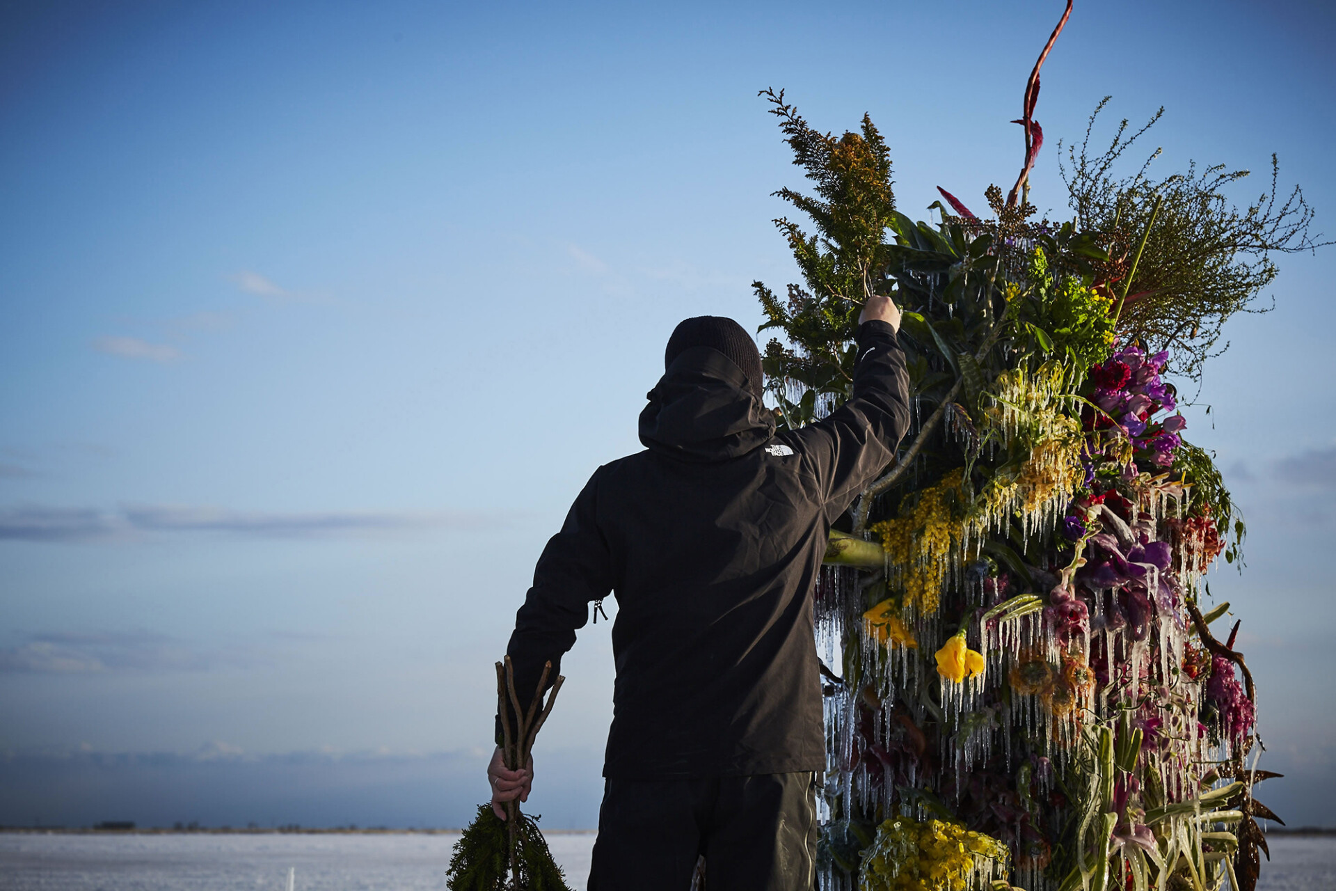 Frozen Flowers by Makoto Azuma - The photo, Flowers, Japan, Installation, Ice, Ice sculpture, Modern Art, Longpost