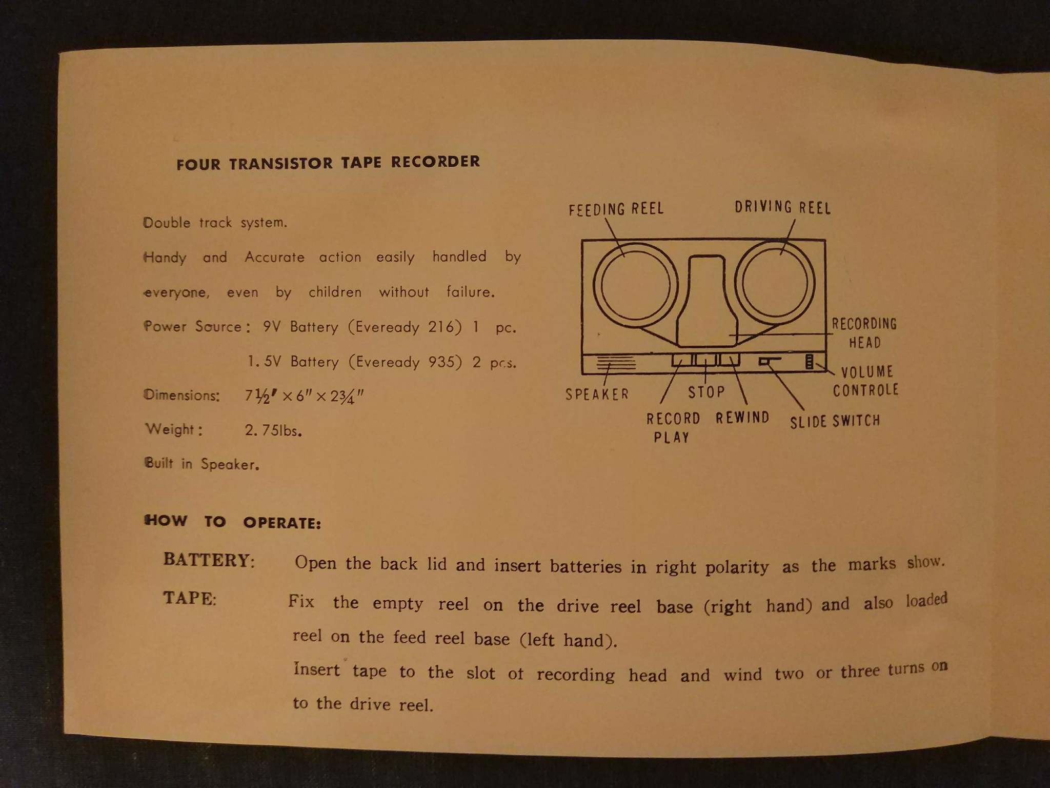 Spy equipment, 1964 (19x15 cm) (no, household) - My, Retro, Audio engineering, Vintage, Longpost