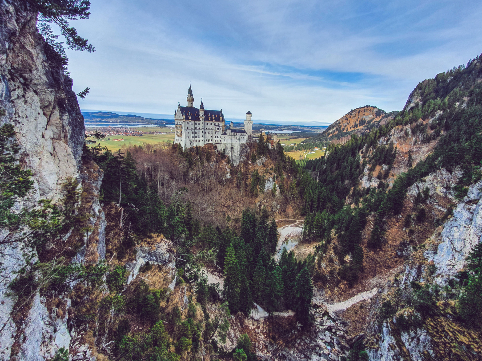 Дорога к Нойшванштайну - Моё, Германия, Бавария, Мюнхен, Нойшванштайн, Альпы, Баварские Альпы, Путешествия, Европа, Длиннопост