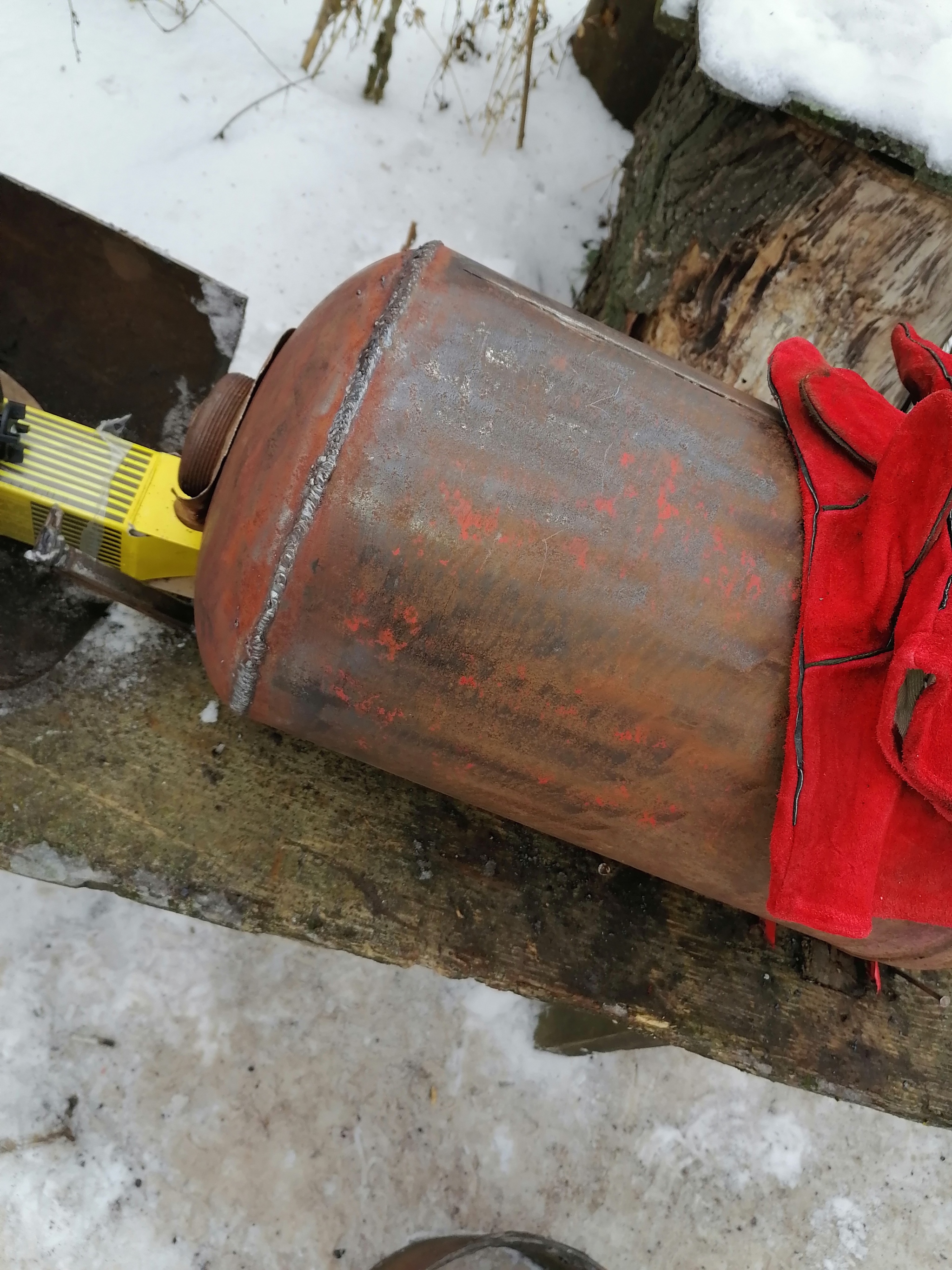 Smokehouse made from propane cylinders - My, With your own hands, Smokehouse, Scrap metal, Weekend, Welding, From improvised means, Longpost, Needlework with process