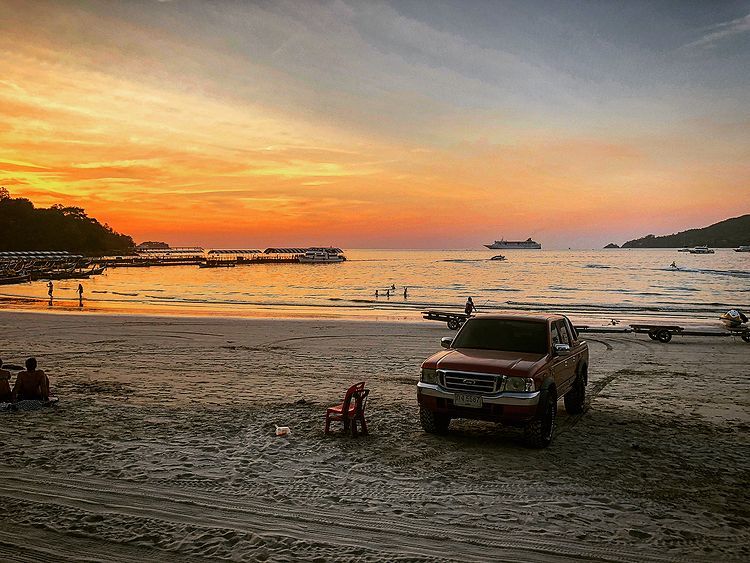 Thailand Phuket. Sunset - My, The photo, Sunset, Beach, Sea, Thailand, Phuket, Patong, Longpost