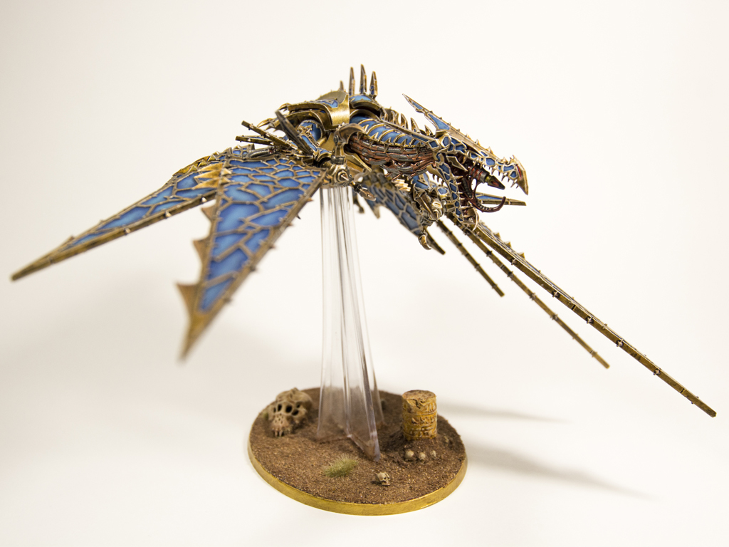 Thousand Sons Heldrake - My, Warhammer 40k, Wh miniatures, Chaos, Tzeentch, Miniature, Painting, Hobby, Longpost