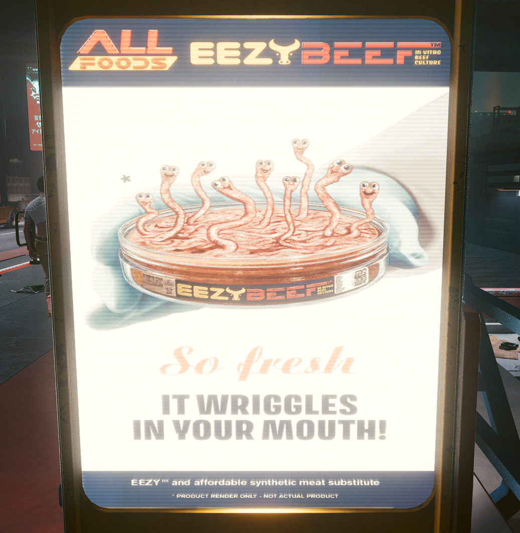 The amazing world of advertising in Cyberpunk 2077. Part 1 – Food - Cyberpunk 2077, Advertising, Games, Longpost